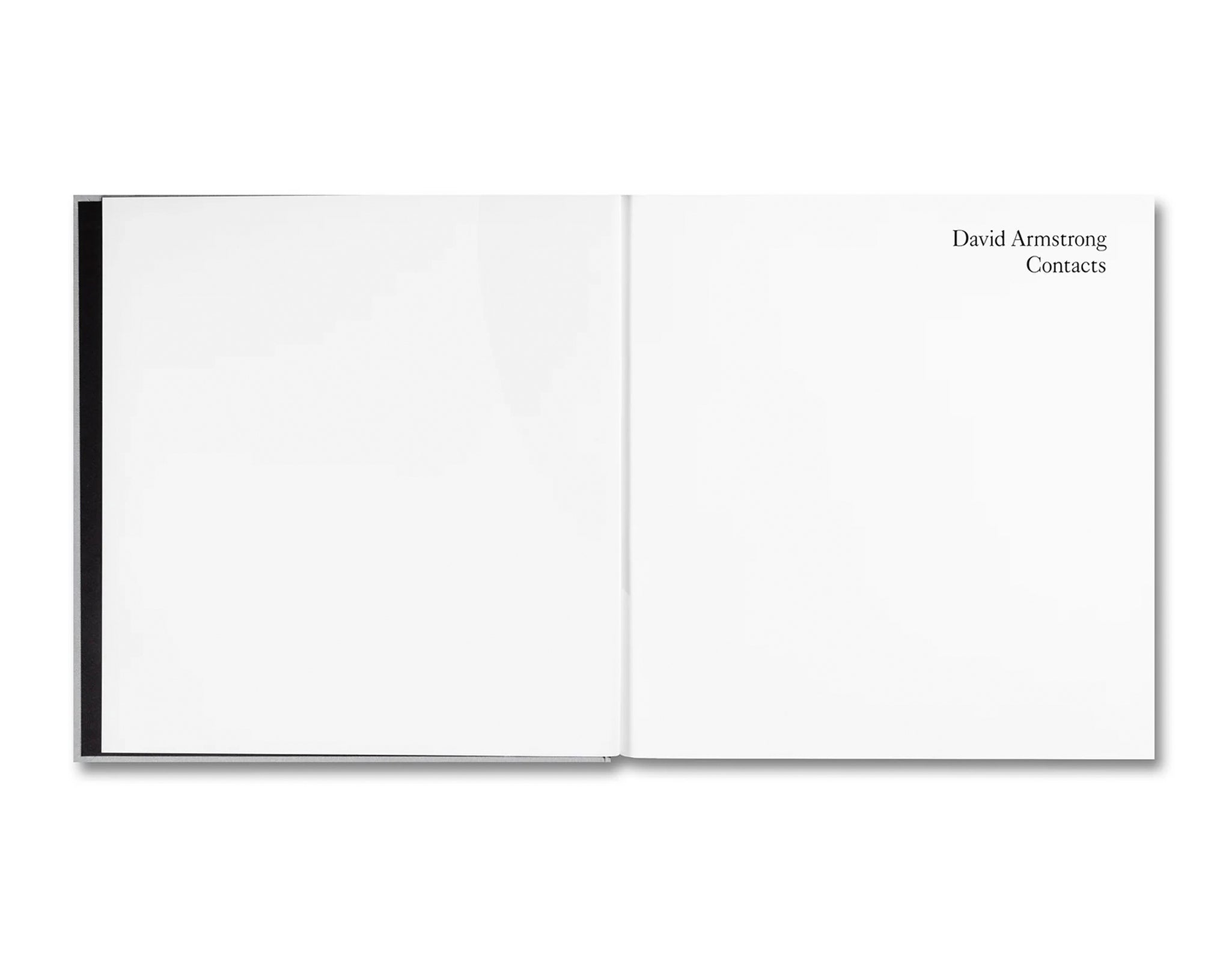 DAVID ARMSTRONG CONTACTS by David Armstrong