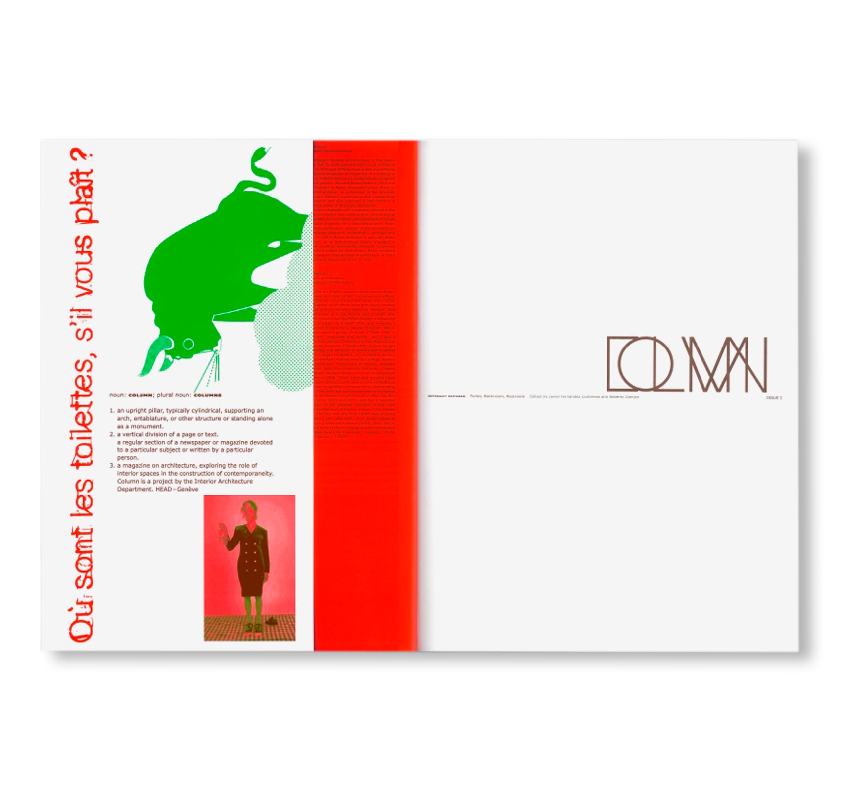 INTIMACY EXPOSED: TOILET, BATHROOM, RESTROOM - COLUMN ISSUE 1 by Javier Fernández Contreras, Roberto Zancan