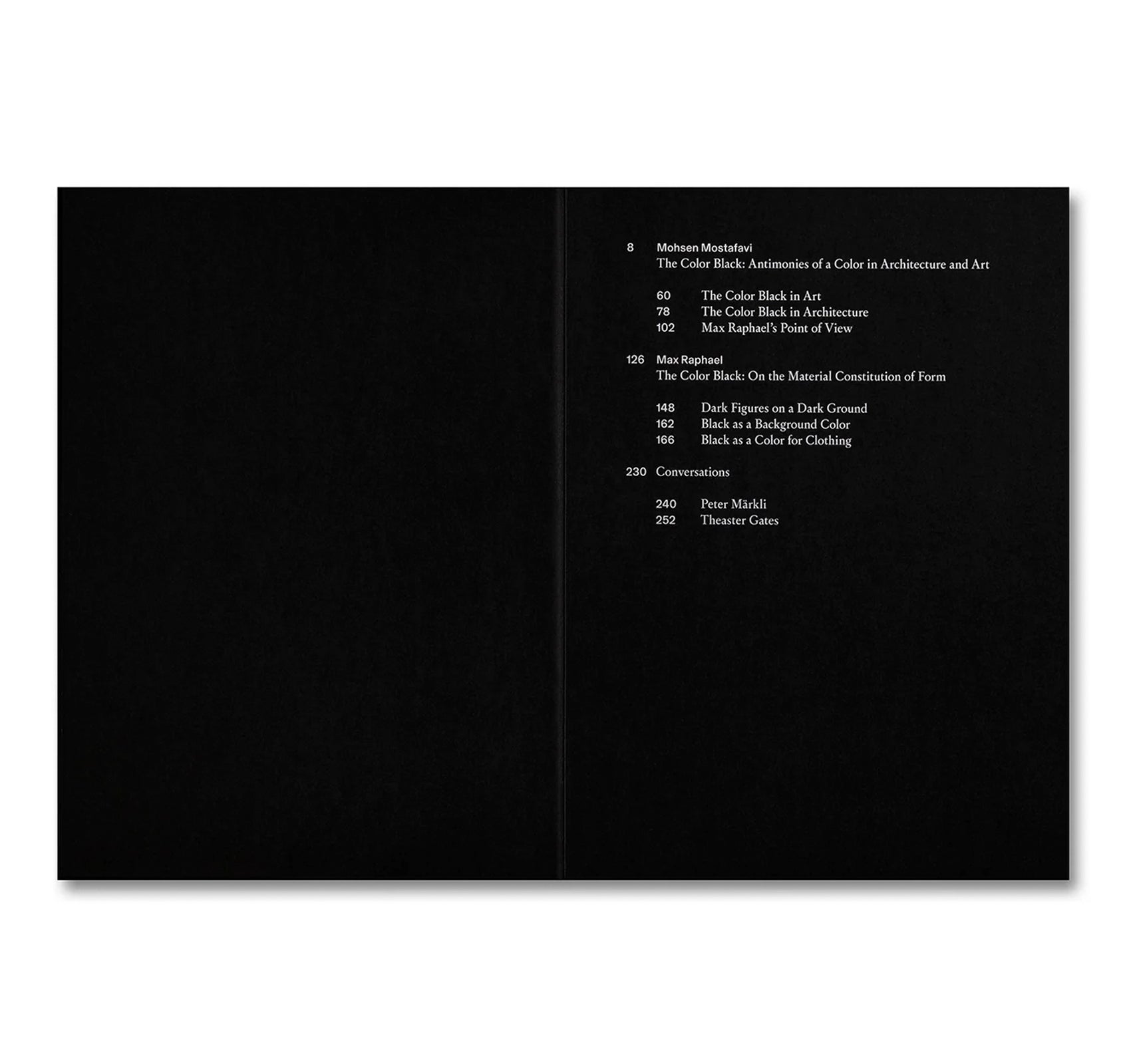 THE COLOR BLACK: ANTINOMIES OF A COLOR IN ARCHITECTURE AND ART by Mohsen Mostafavi, Max Raphael