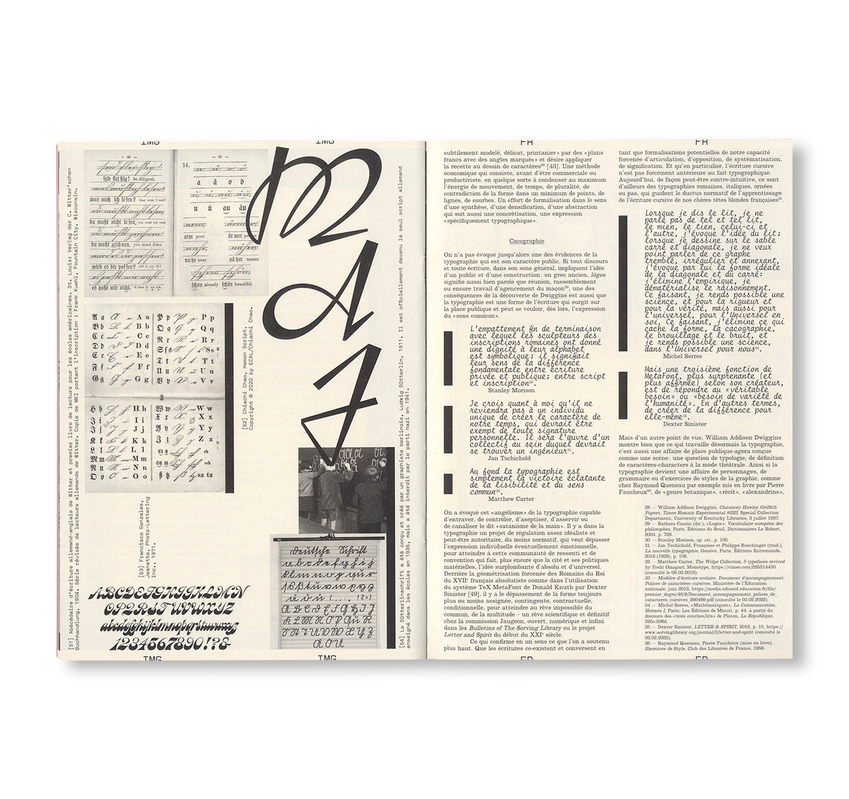 REVUE FAIRE – TO LOOK AT THINGS #43: A TYPEFACE: “TYPOGRAPHIC WRITING”