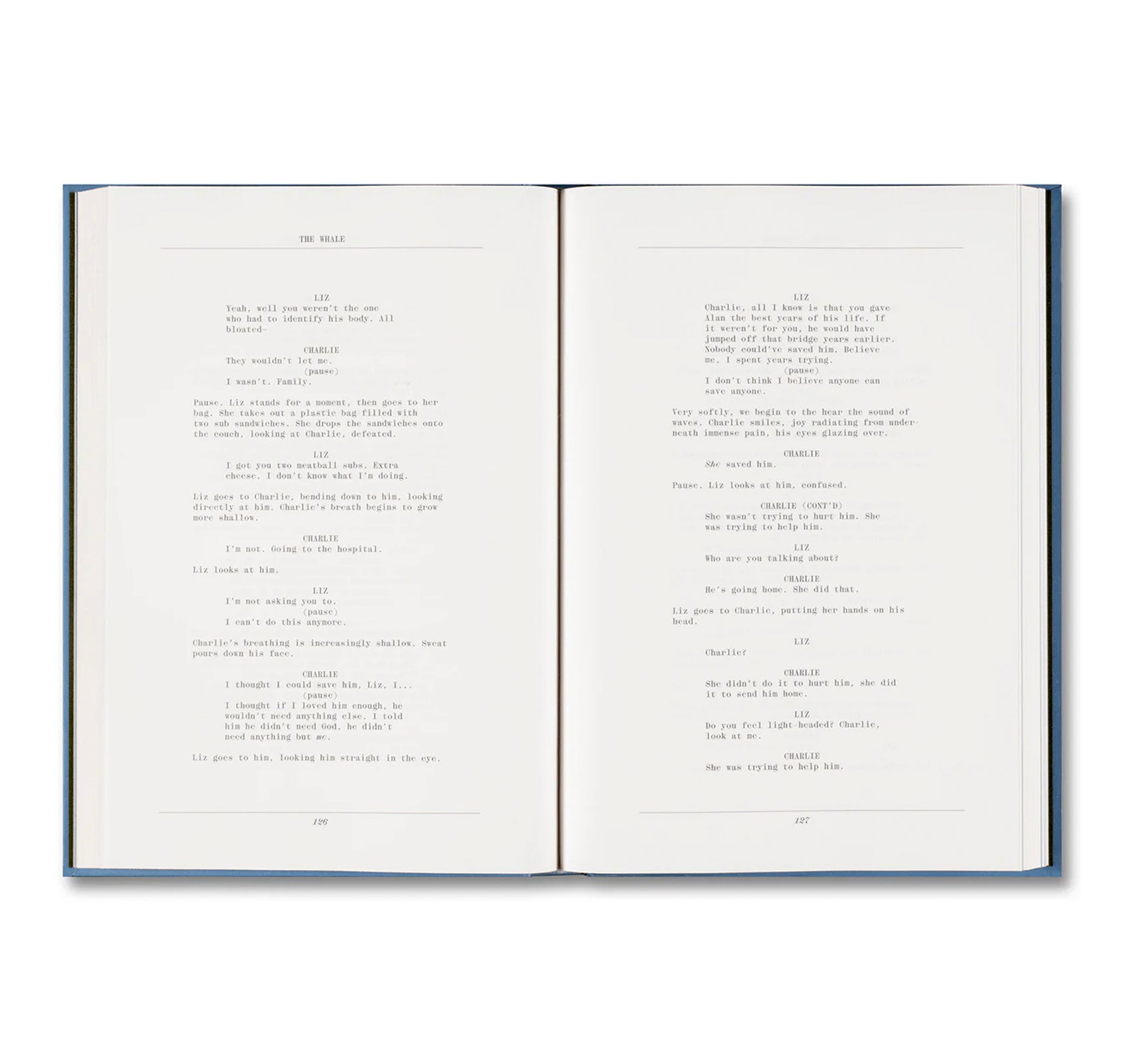 THE WHALE SCREENPLAY BOOK by Darren Aronofsky