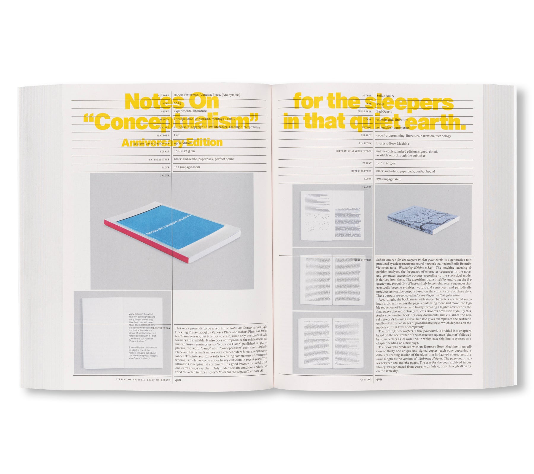 LIBRARY OF ARTISTIC PRINT ON DEMAND POST-DIGITAL PUBLISHING IN TIMES OF PLATFORM CAPITALISM by Annette Gilbert, Andreas Bülhoff