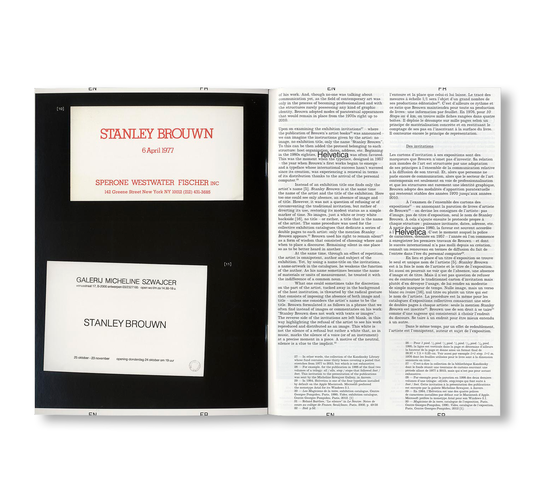 REVUE FAIRE – TO LOOK AT THINGS #04: A COMMUNICATION: INVITATION CARDS BY THE ARTIST STANLEY BROUWN
