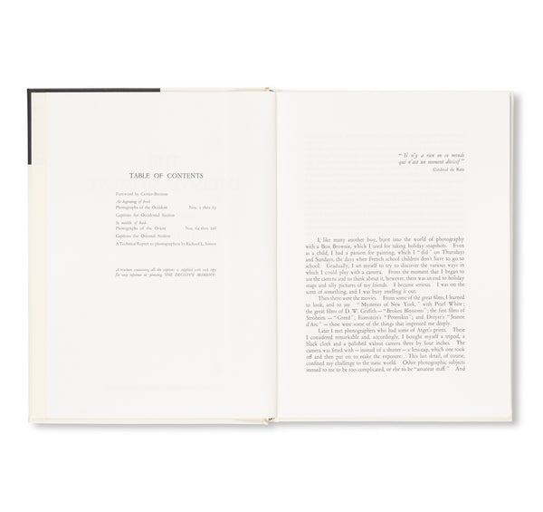 HENRI CARTIER-BRESSON, THE DECISIVE MOMENT by Henri Cartier HENRI CARTIER-BRESSON, THE DECISIVE MOMENT by Henri Cartier