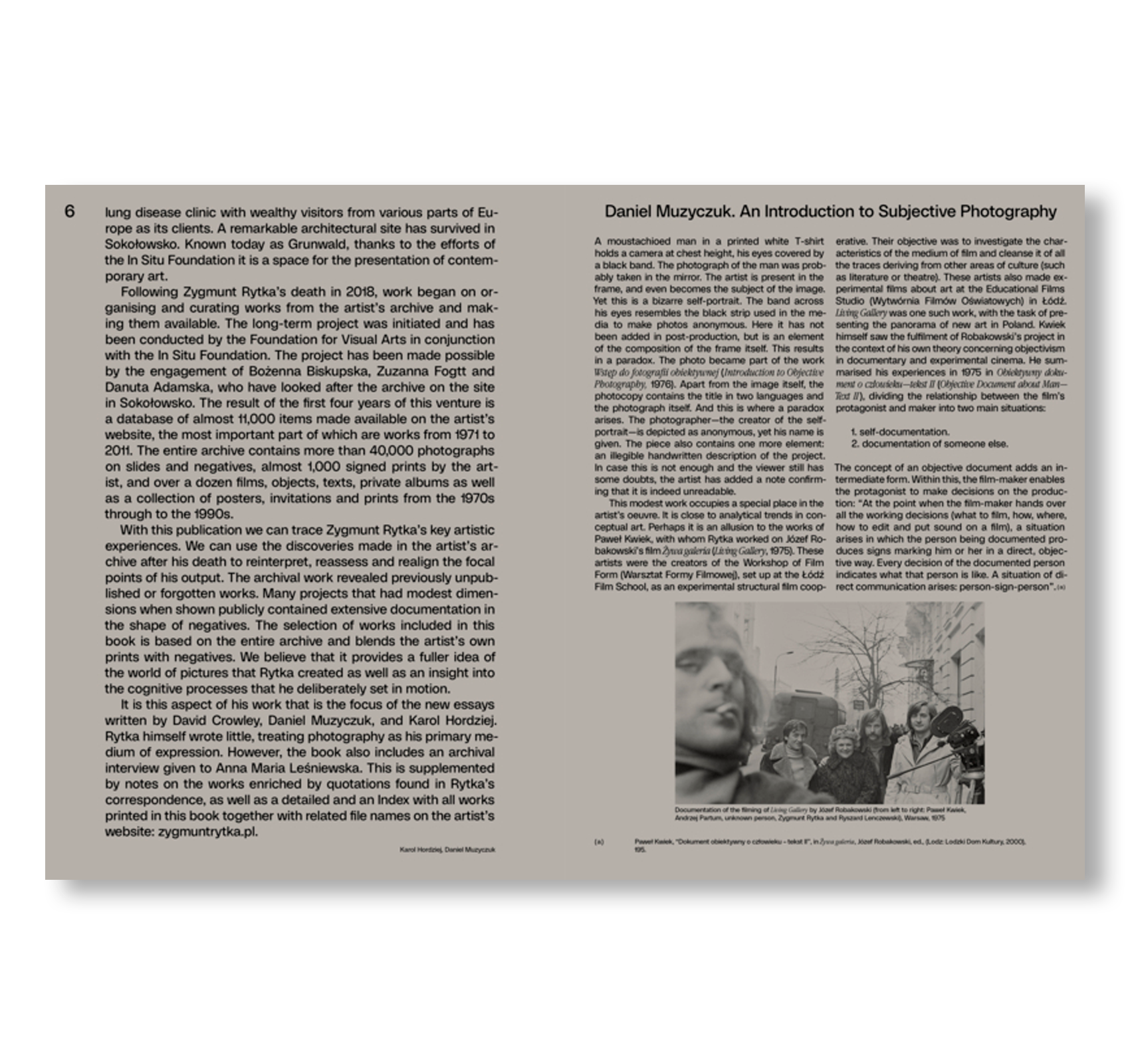 STONES, ANTS, AND TELEVISION - PHOTOGRAPHIC WORKS 1971–2010 by Zygmunt Rytka