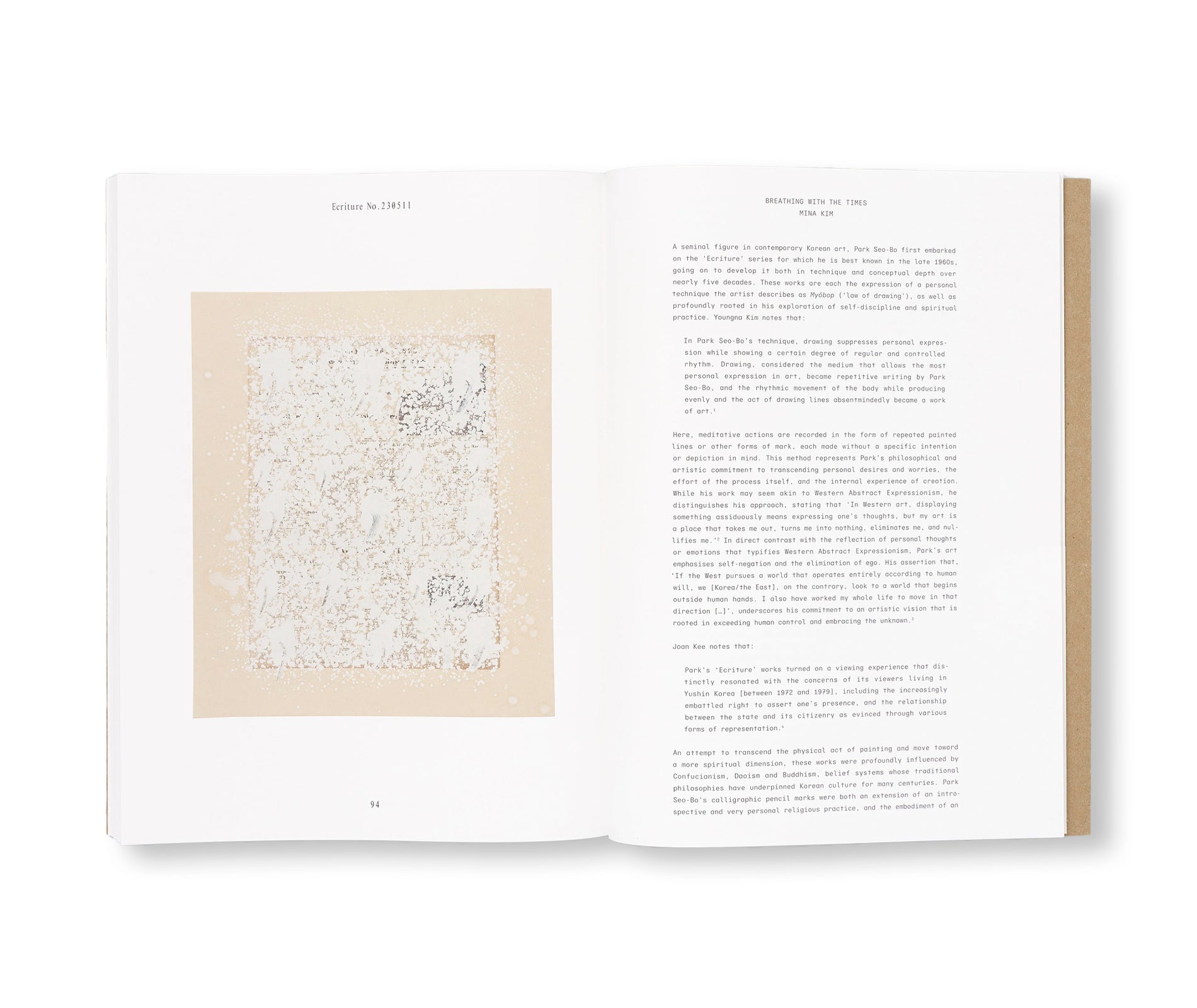 THE NEWSPAPER ECRITURES 2022-23 by Park Seo-Bo