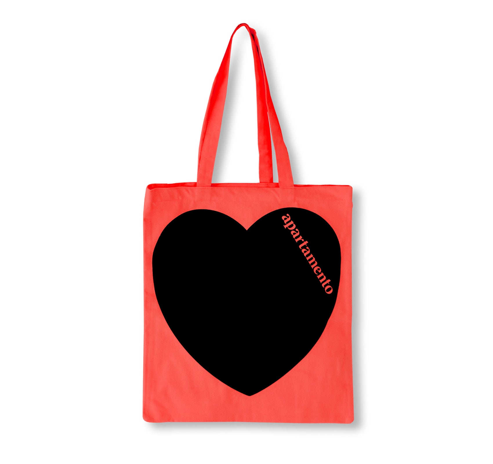 APARTAMENTO HEART TOTE BAG (HOT CORAL)