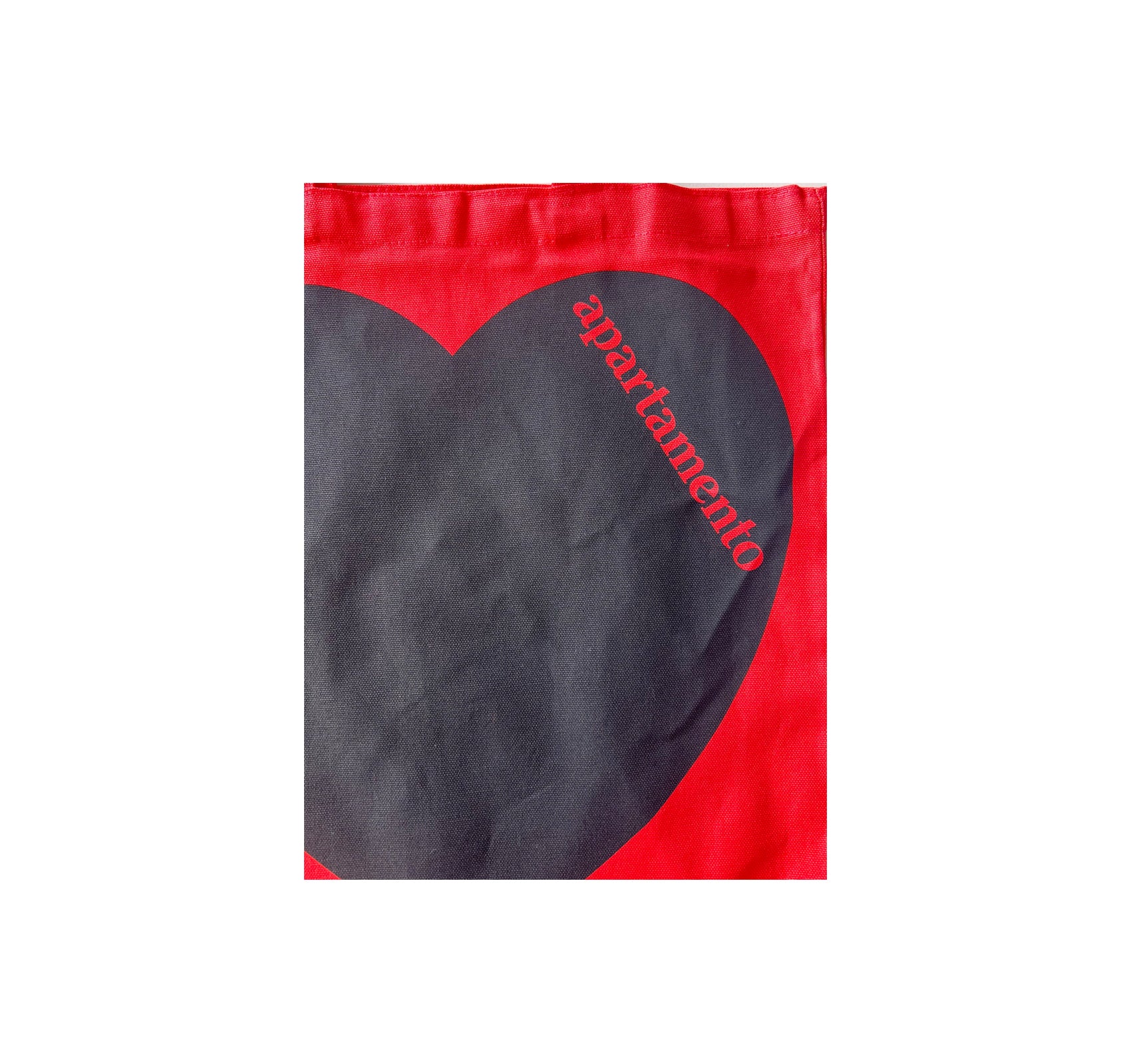 APARTAMENTO HEART TOTE BAG (HOT CORAL)