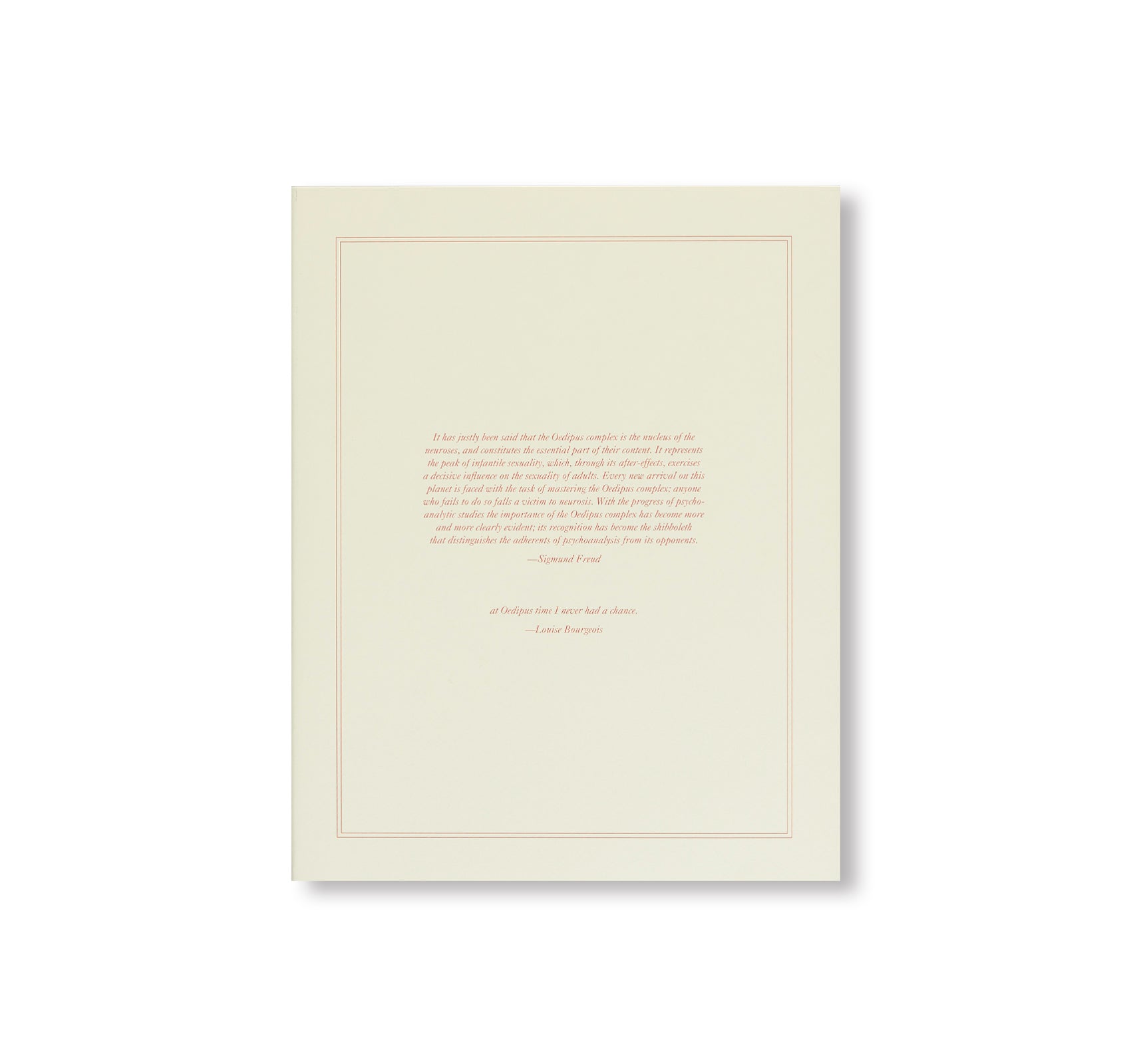 LOUISE BOURGEOIS, FREUD'S DAUGHTER by Louise Bourgeois