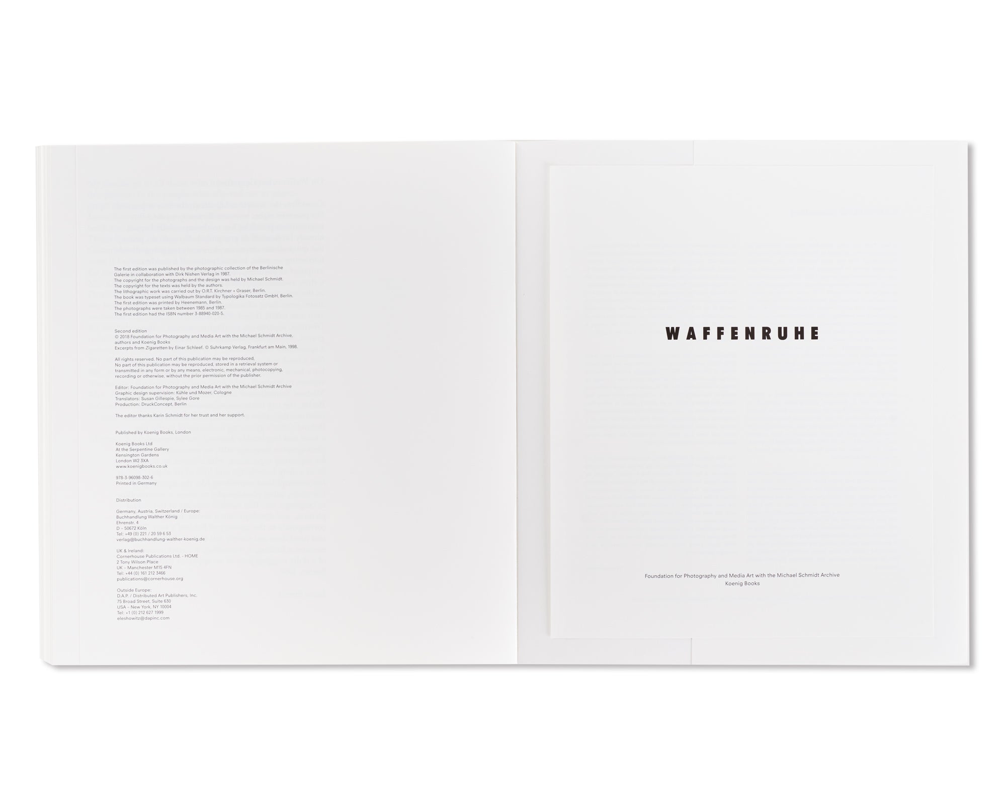 WAFFENRUHE by Michael Schmidt