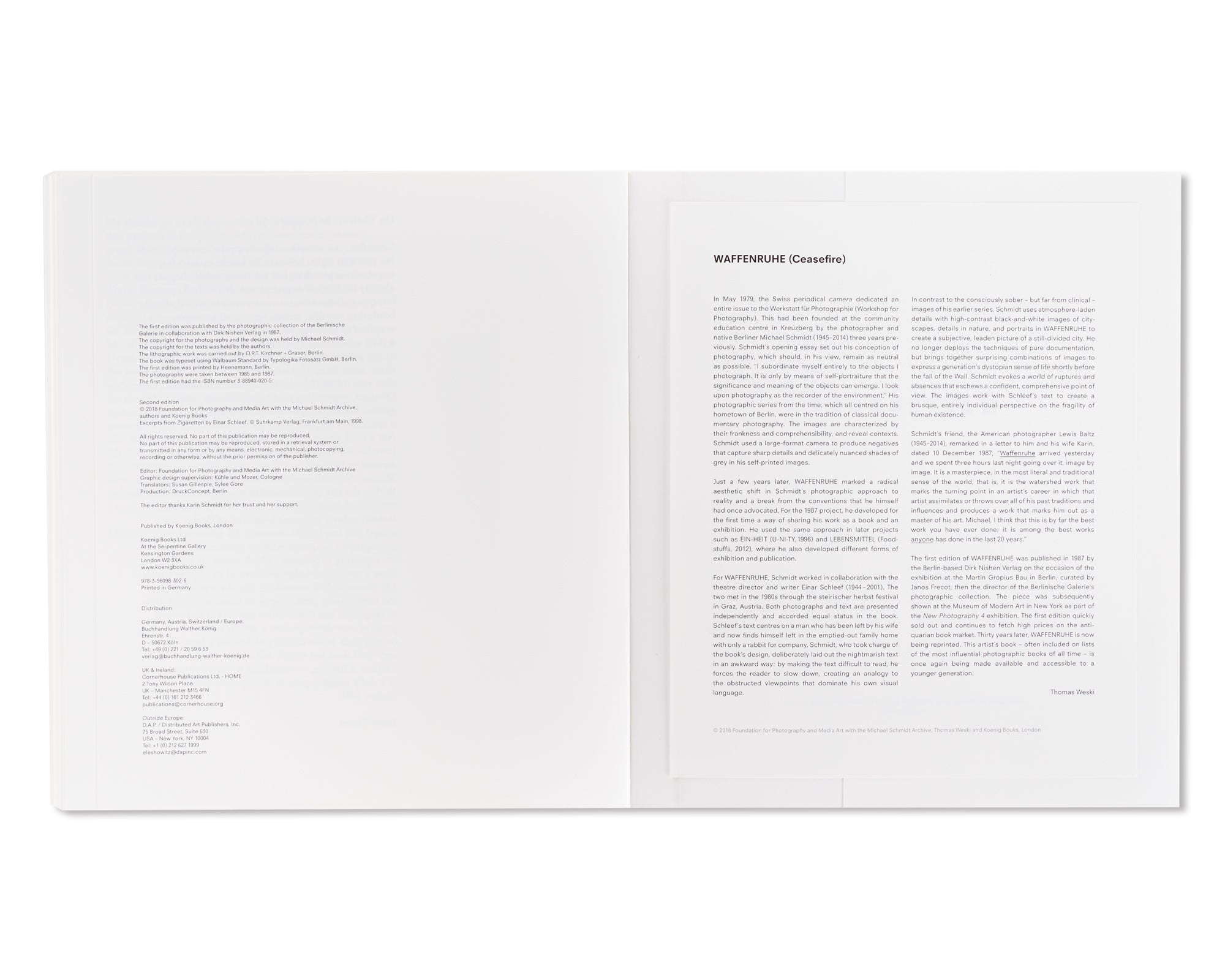 WAFFENRUHE by Michael Schmidt