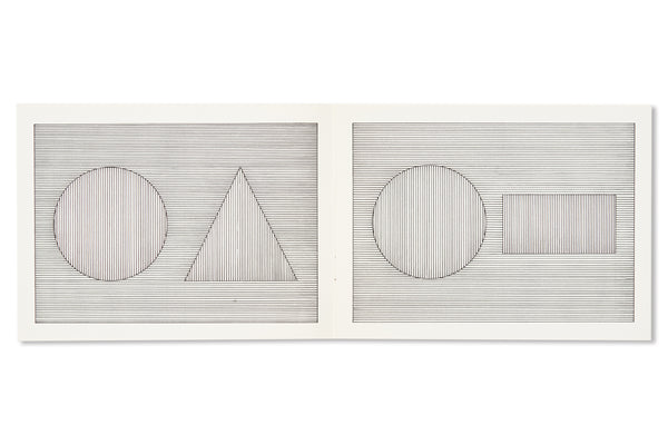 SIX GEOMETRIC FIGURES AND ALL THEIR DOUBLE COMBINATIONS by Sol LeWitt