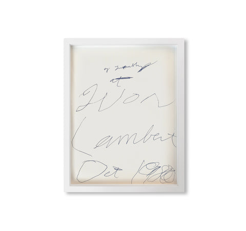 INVITATION PRINT 1980 by Cy Twombly