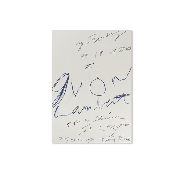 CY TWOMBLY サイ・トゥオンブリー1986 完品デッドストックポスター www