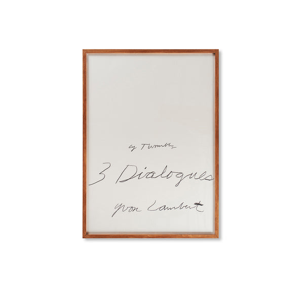 THREE DIALOGUES.1 PRINT (1977) by Cy Twombly [REPRINTED 