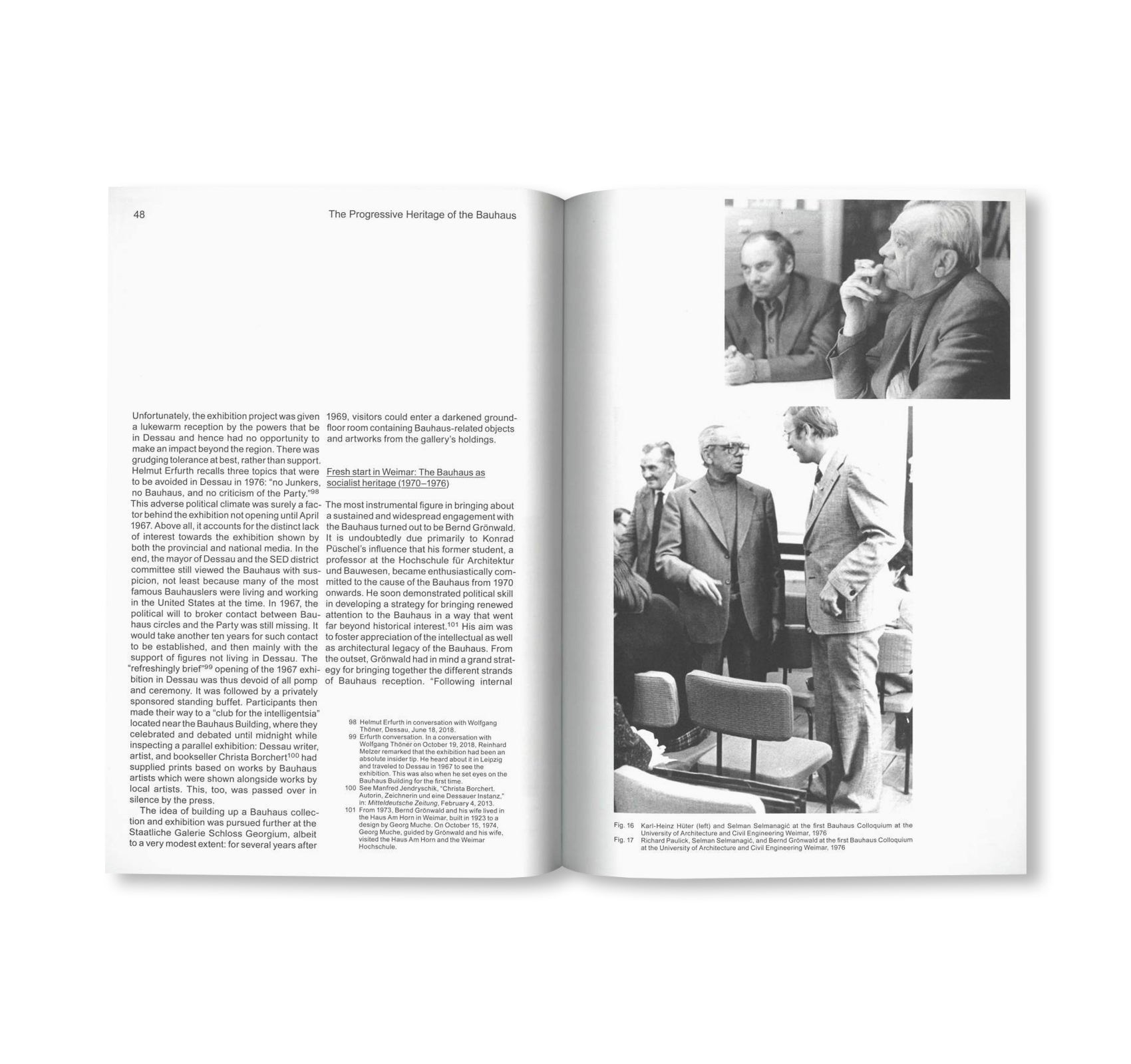 THE PROGRESSIVE HERITAGE OF THE BAUHAUS - ON THE ORIGINS OF AN EAST GERMAN BAUHAUS COLLECTION / Edition Bauhaus 54 by Stiftung Bauhaus Dessau