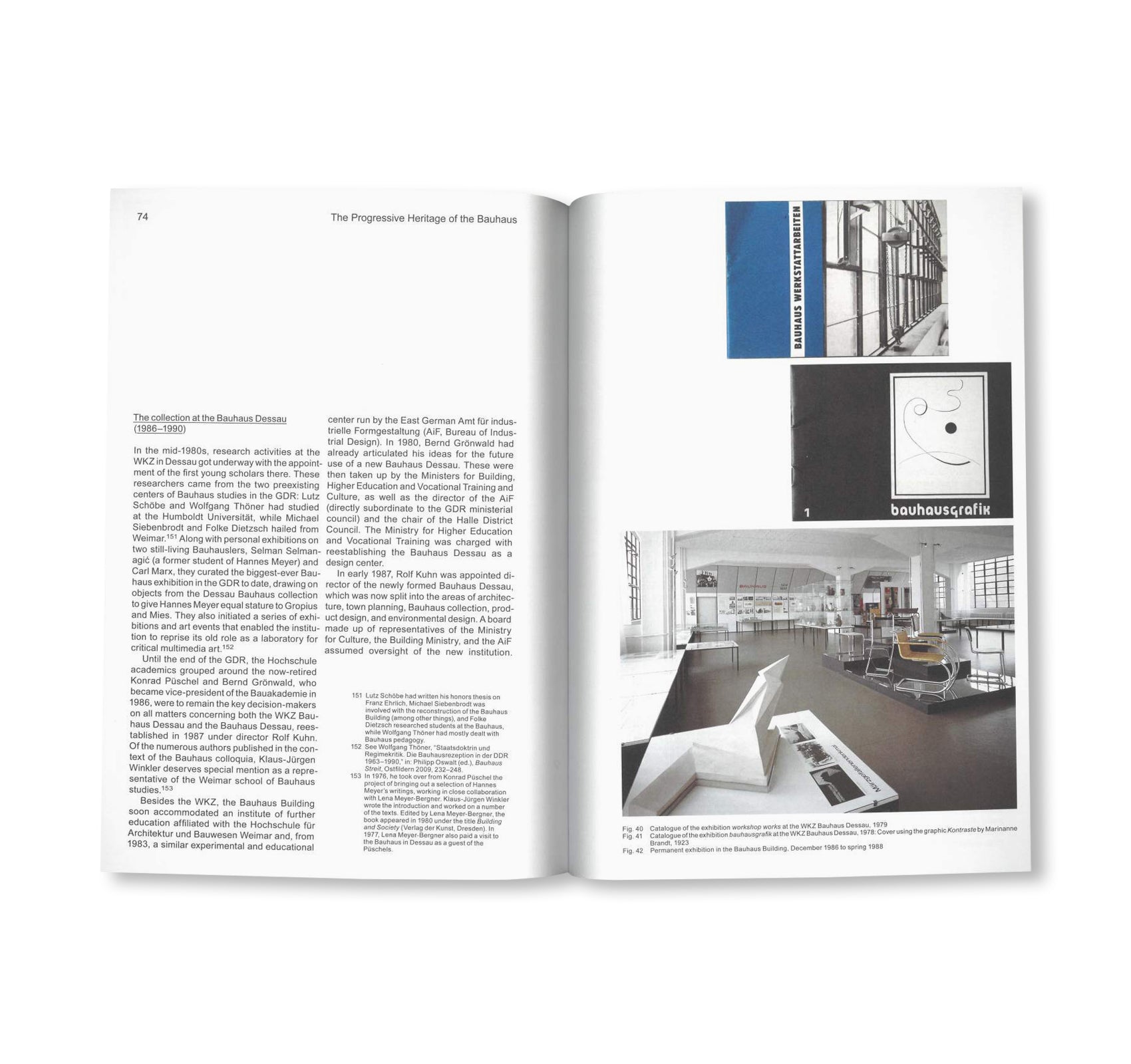 THE PROGRESSIVE HERITAGE OF THE BAUHAUS - ON THE ORIGINS OF AN EAST GERMAN BAUHAUS COLLECTION / Edition Bauhaus 54 by Stiftung Bauhaus Dessau