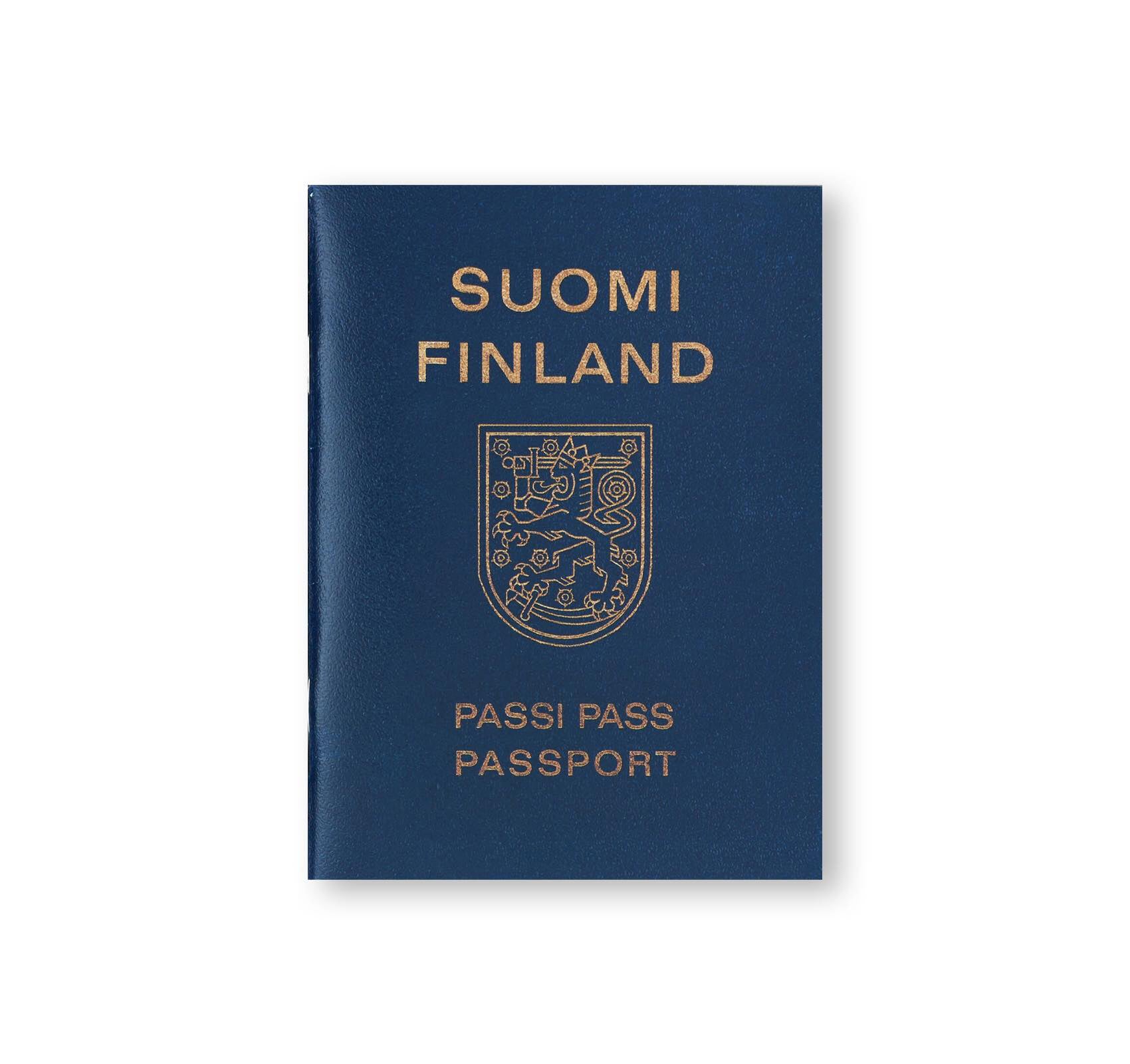 SUOMI FINLAND PASSI PASS PASSPORT by Lawrence Weiner