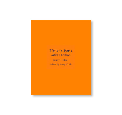 HOLZER-ISMS by Jenny Holzer [ARTIST'S EDITION]