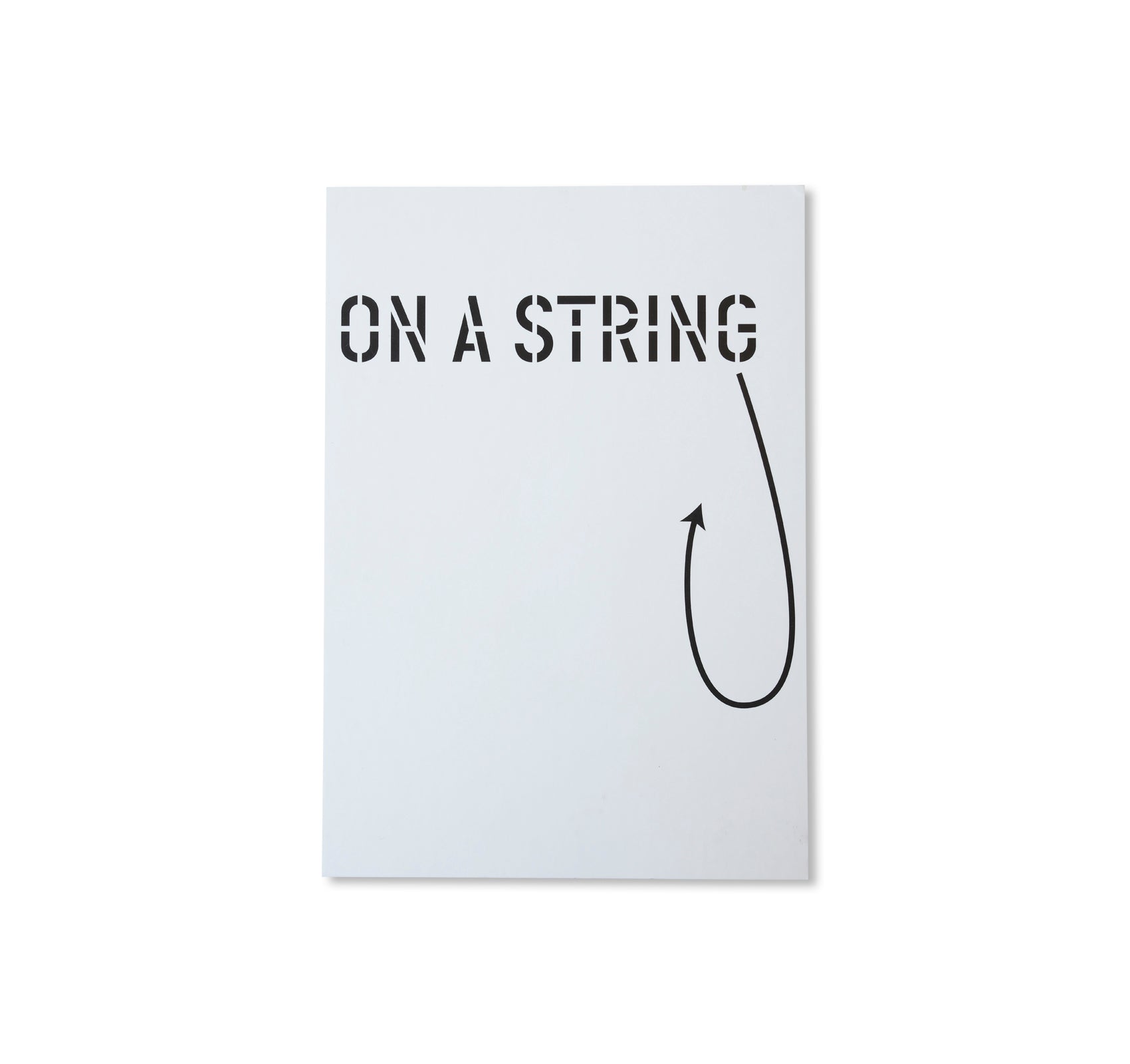 LAWRENCE WEINER: ON A STRING - INVITATION (2004) by Lawrence Weiner