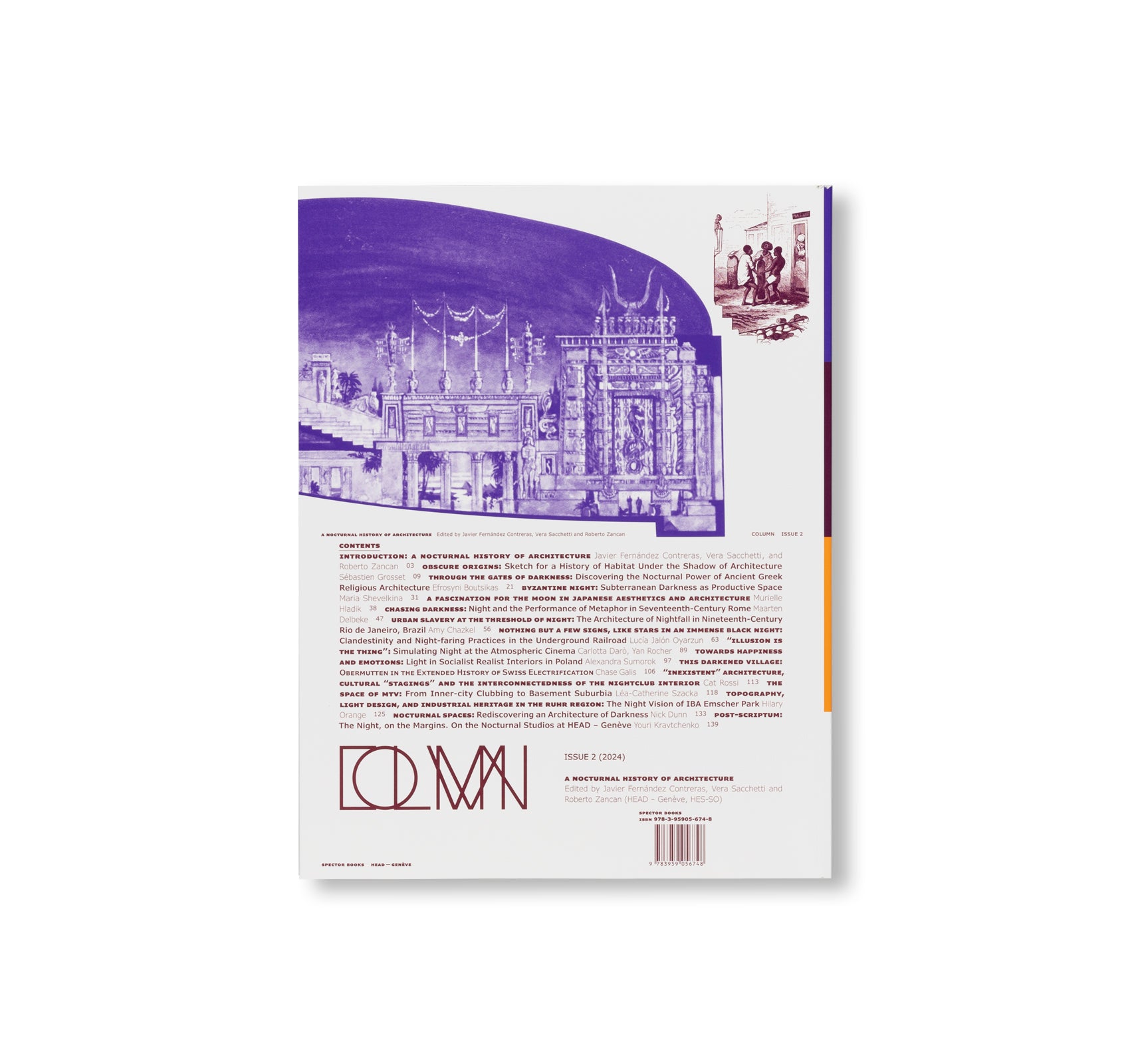 A NOCTURNAL HISTORY OF ARCHITECTURE - COLUMN ISSUE 2 by Javier Fernández Contreras, Roberto Zancan and Vera Sacchetti