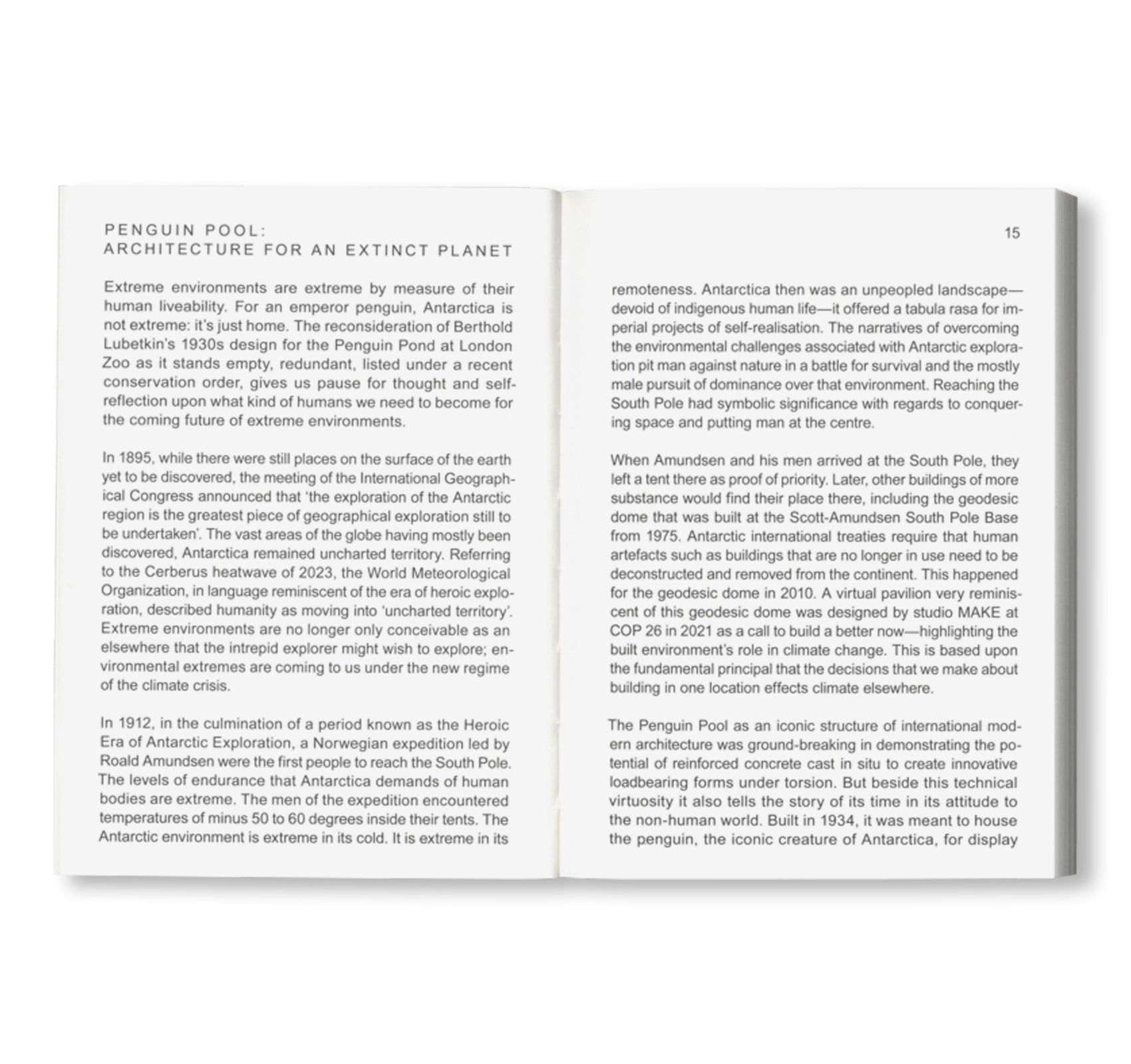 NOT A PENGUIN POOL: ECHOES OF MORE-THAN-HUMAN ENTANGLEMENTS / Bauhaus Paperback 28 by Stiftung Bauhaus Dessau