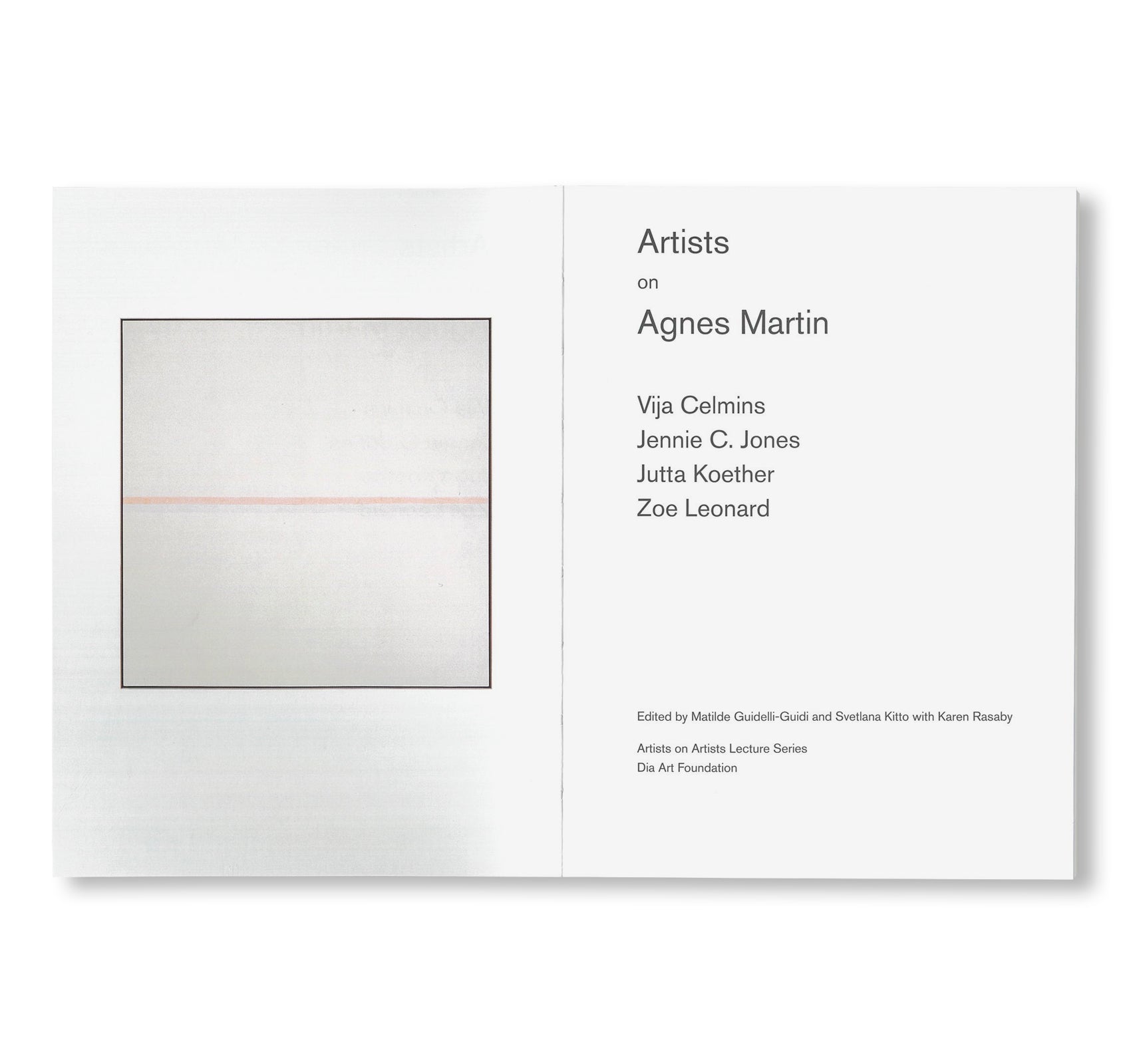 ARTISTS ON AGNES MARTIN