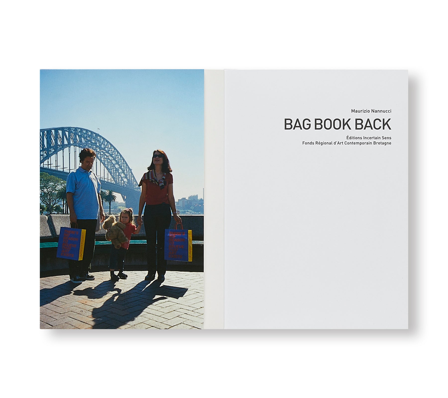 BAG BOOK BACK by Maurizio Nannucci