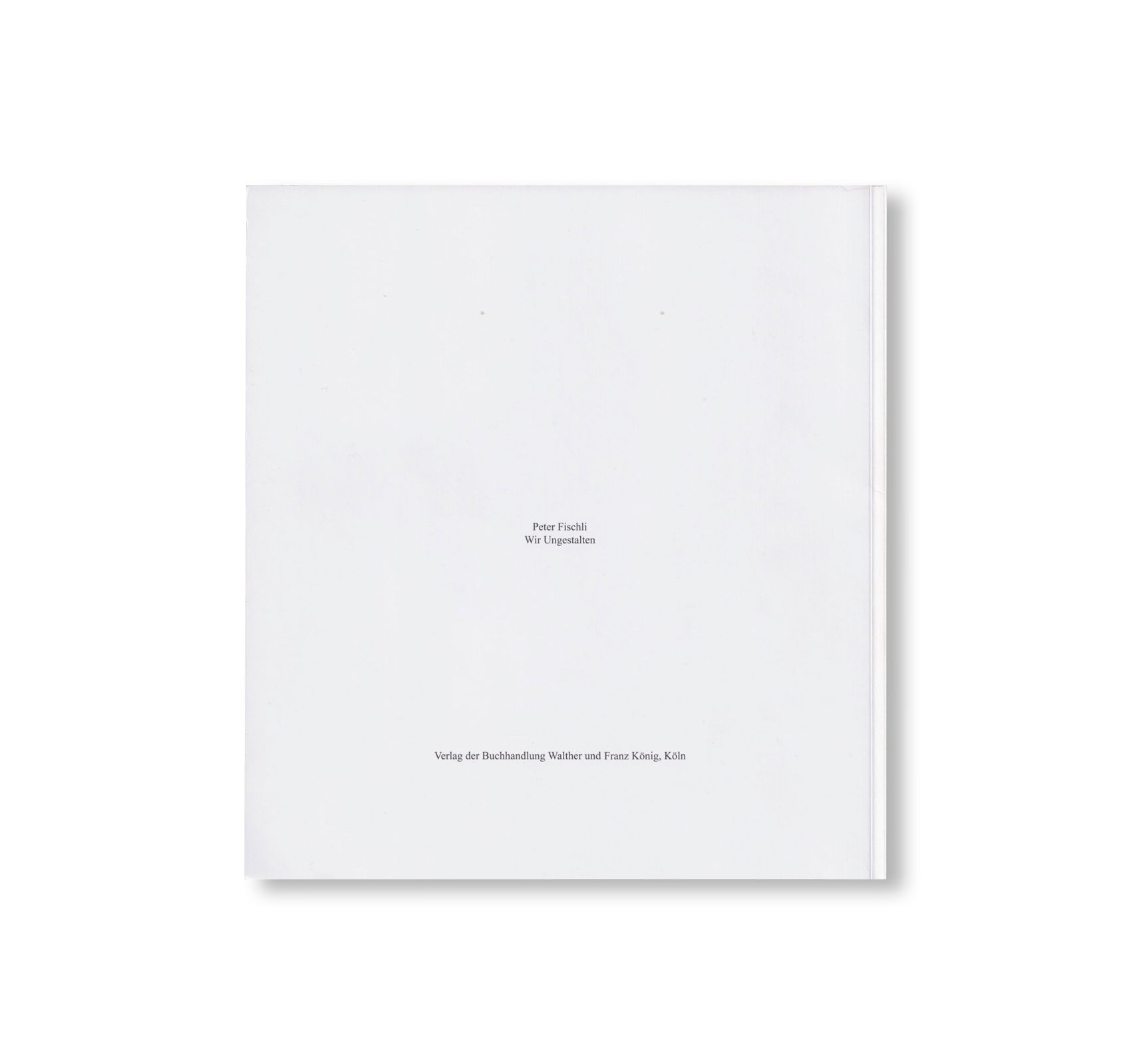 WIR UNGESTALTEN by Peter Fischli
