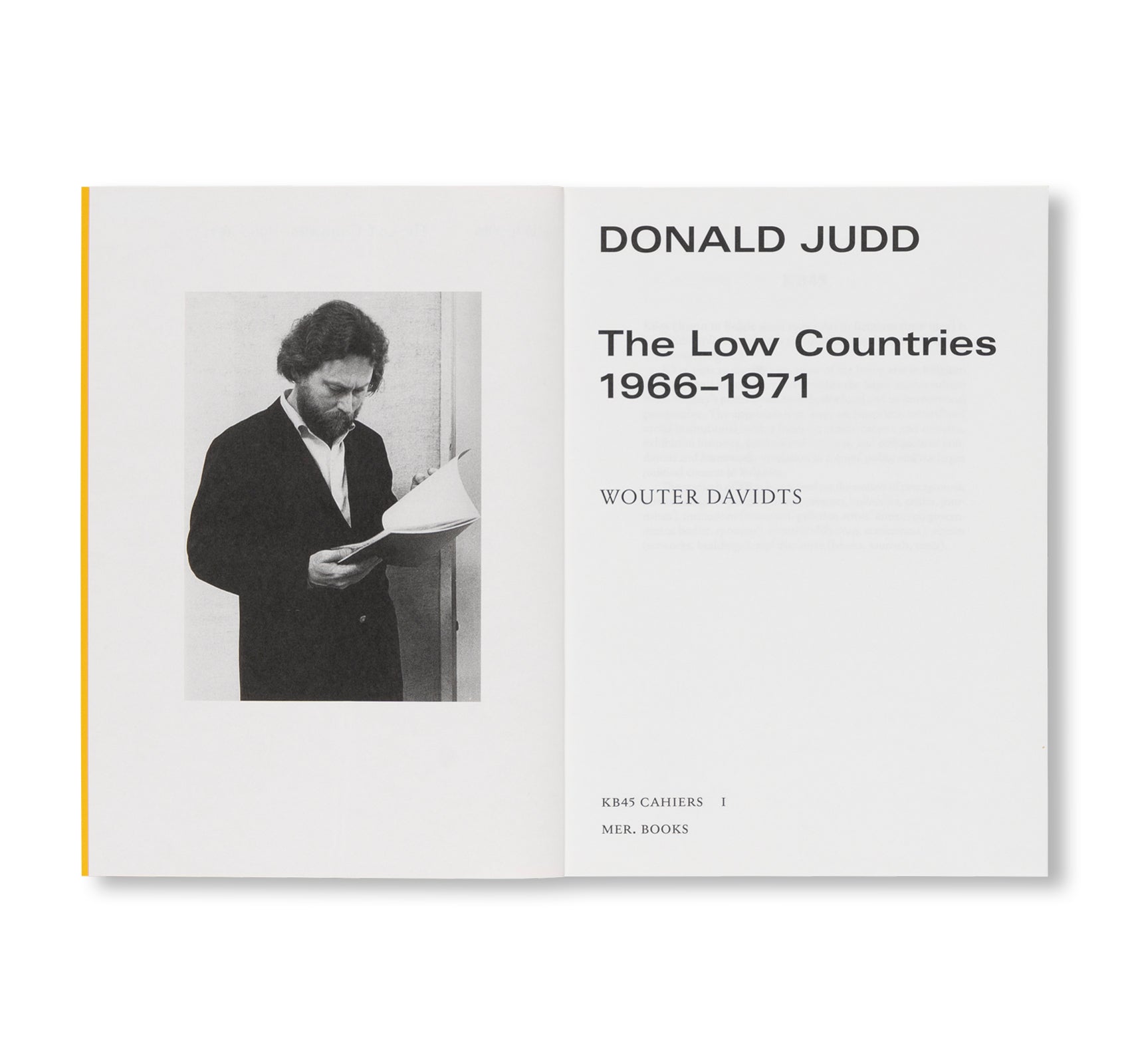 THE LOW COUNTRIES – 1966–1971 by Donald Judd