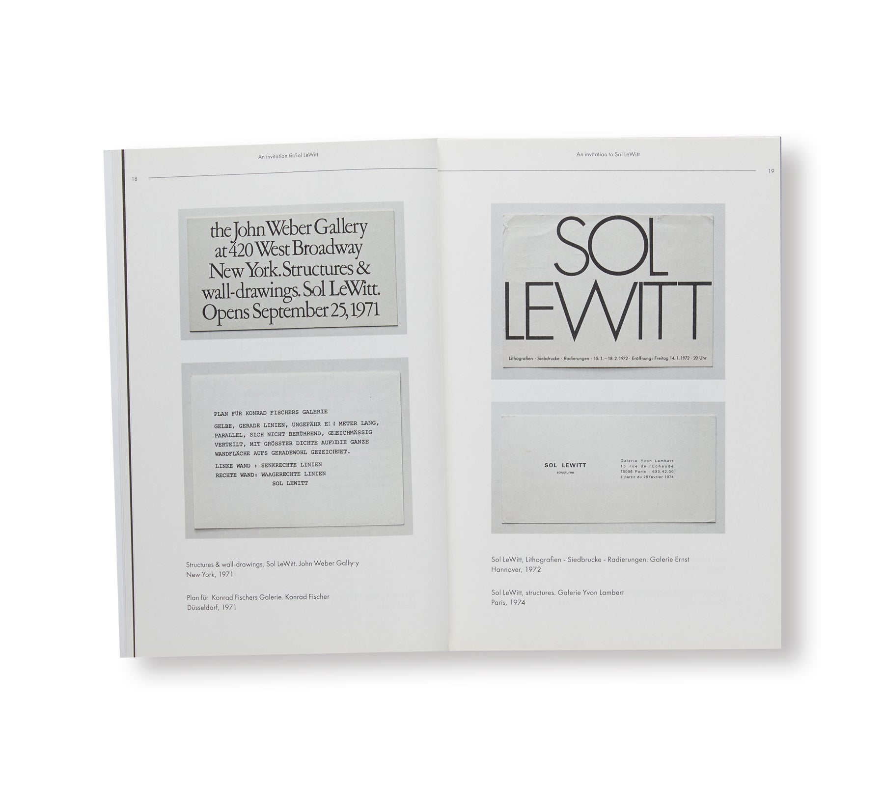 AN INVITATION TO SOL LEWITT by Sol LeWitt