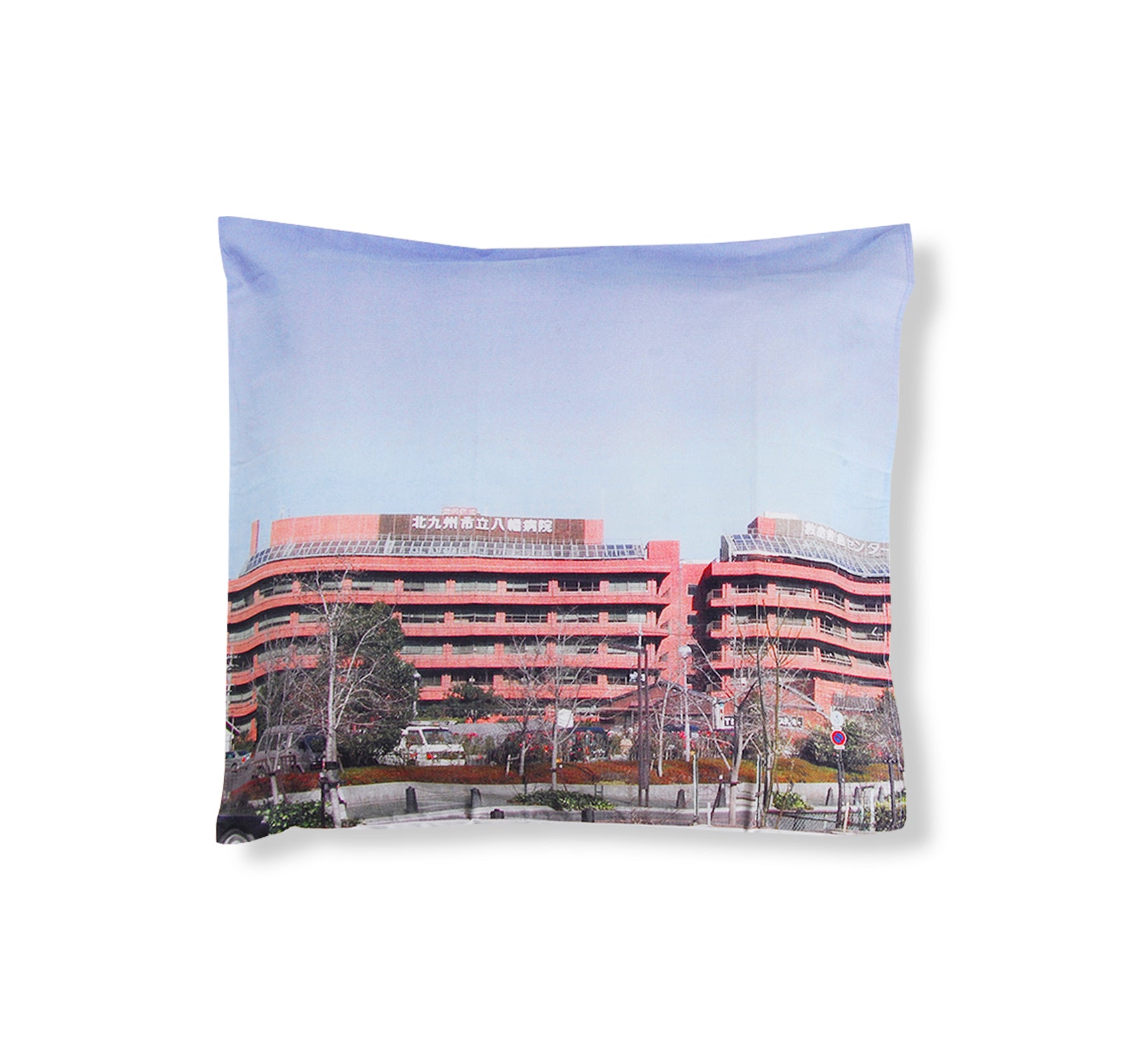 A SUPER-SUBJECTIVE PILLOW CASE NEXT TO A MINI POSTER ORGAN / 超主観的 蛇腹のミニポスターと枕カバー by Pipilotti Rist