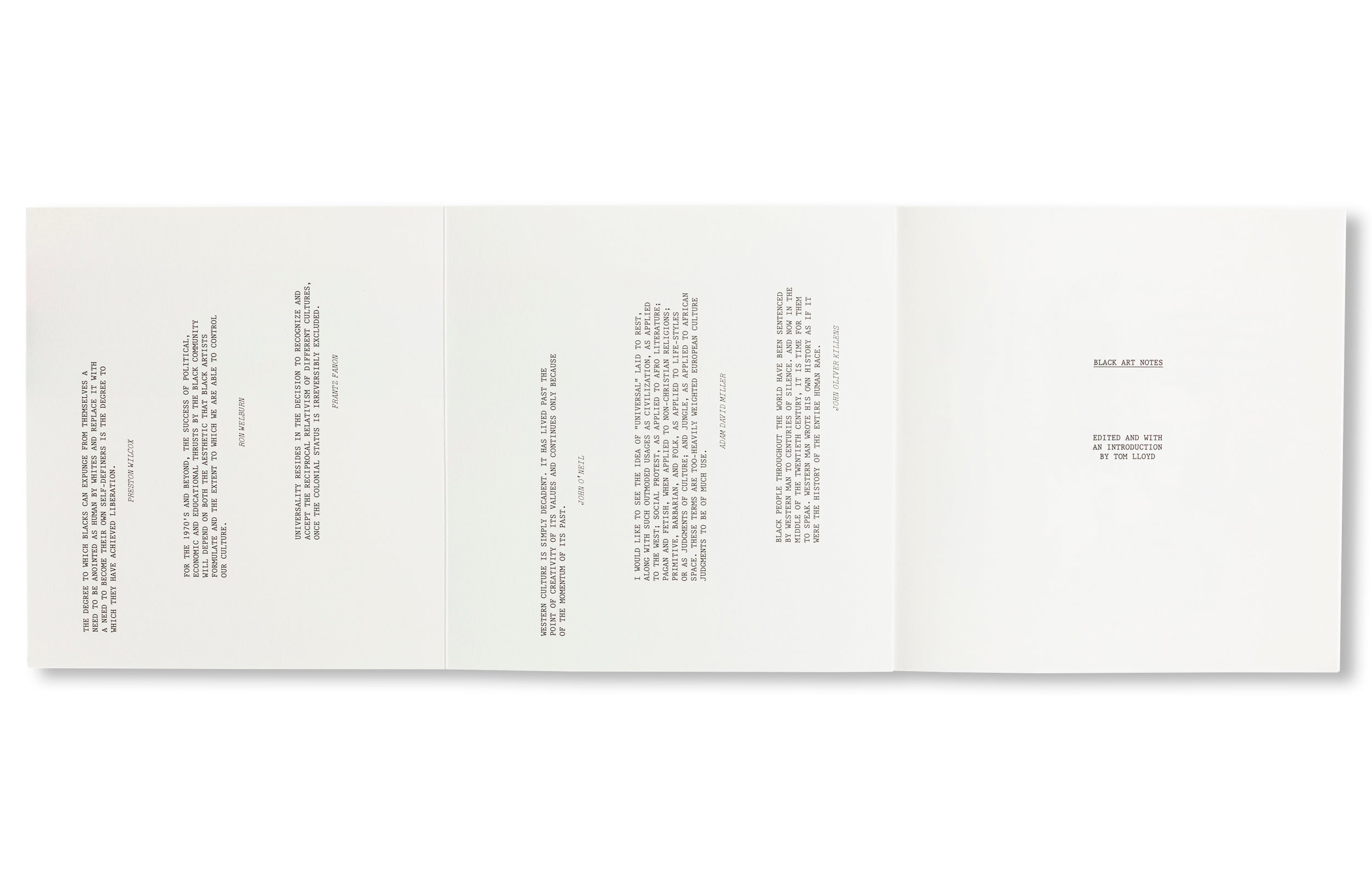 BLACK ART NOTES by Tom Lloyd [SECOND PRINTING]