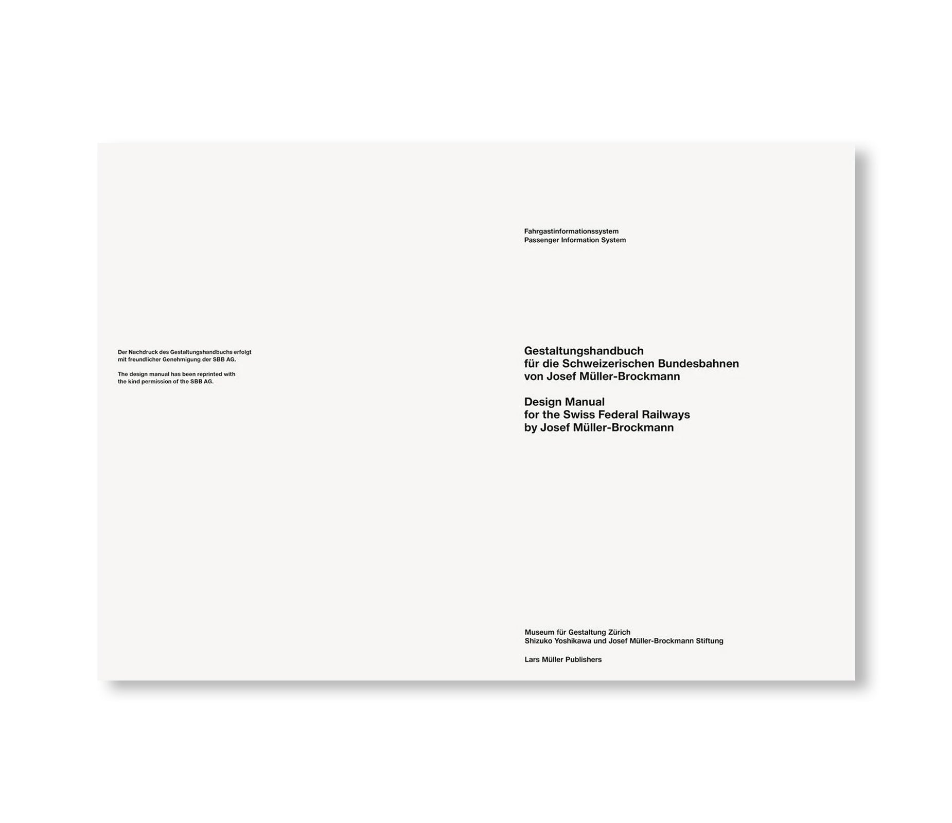 PASSENGER INFORMATION SYSTEM by Josef Müller-Brockmann [FACSIMILE EDITION]