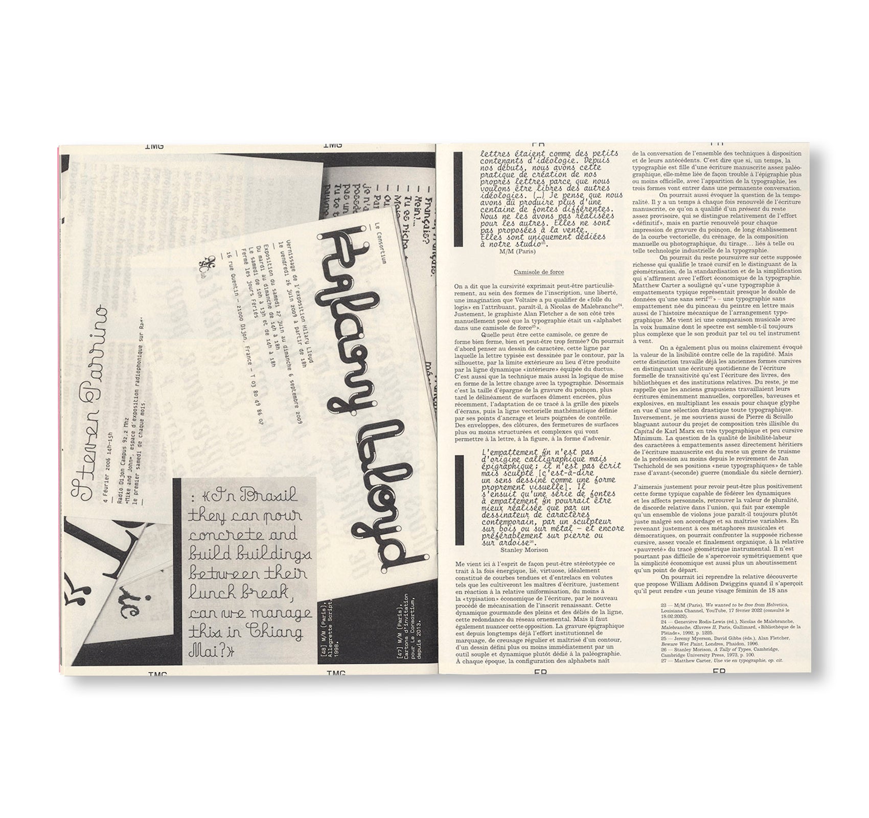 REVUE FAIRE – TO LOOK AT THINGS #43: A TYPEFACE: “TYPOGRAPHIC WRITING”