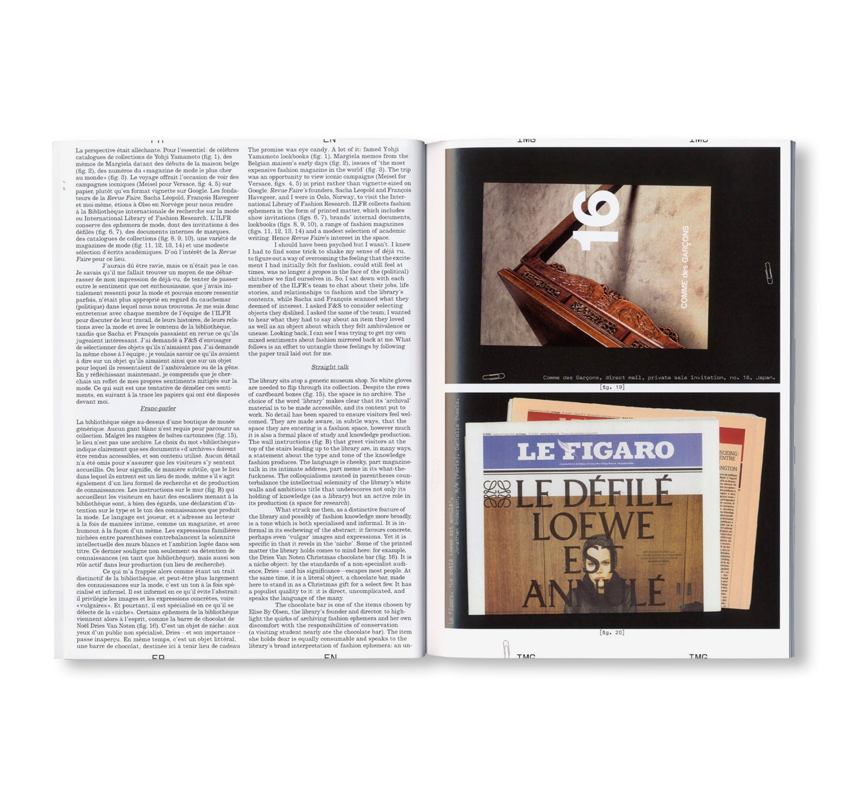 REVUE FAIRE – TO LOOK AT THINGS #51: ‘YELL OUTSIDE’: INTERNATIONAL LIBRARY OF FASHION RESEARCH