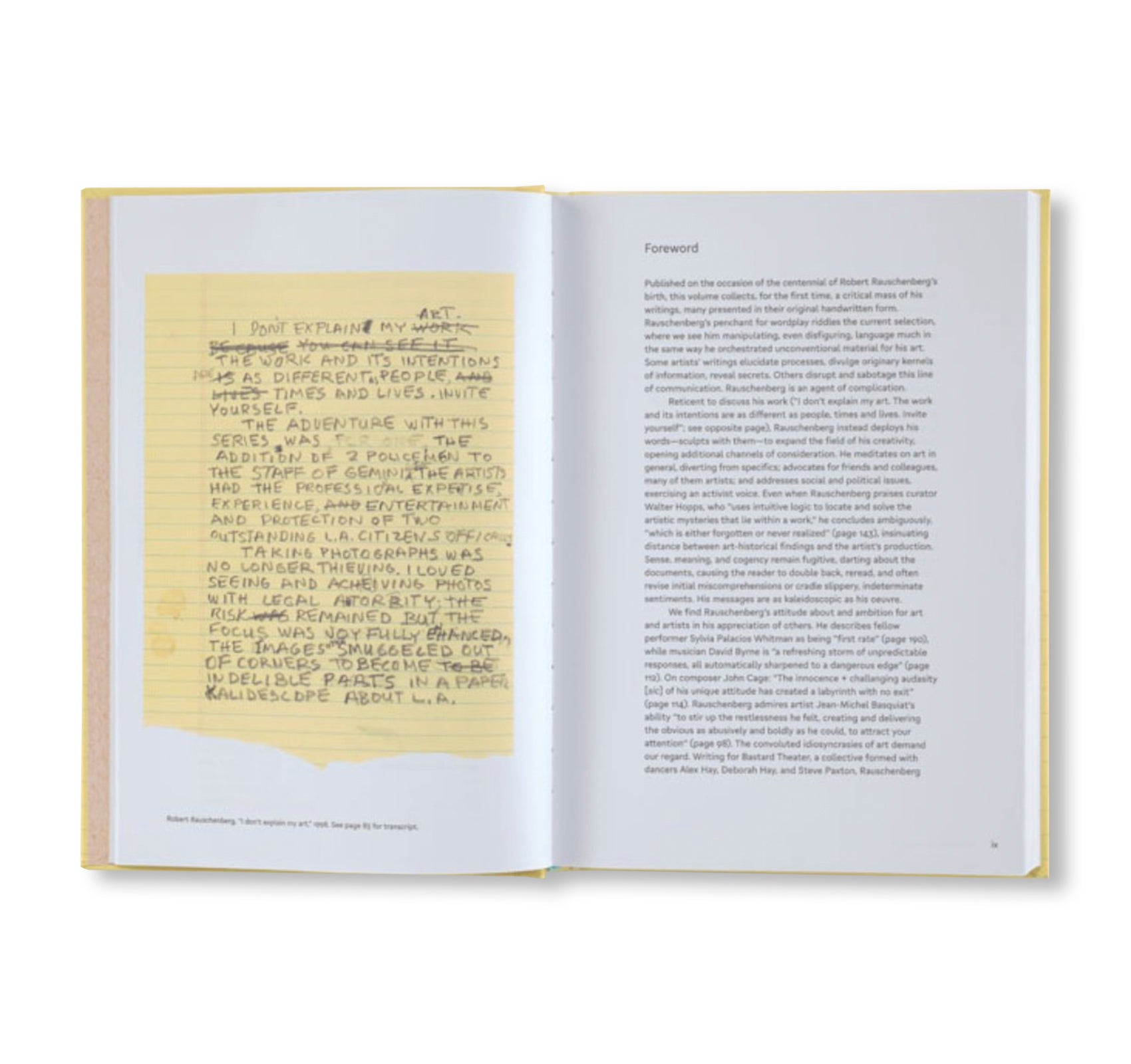 I DON'T THINK ABOUT BEING GREAT by Robert Rauschenberg