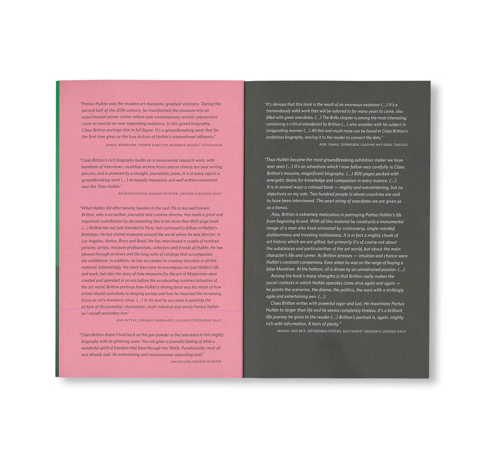 PONTUS HULTEN: COMMANDER OF MODERN ART by Pontus Hultén