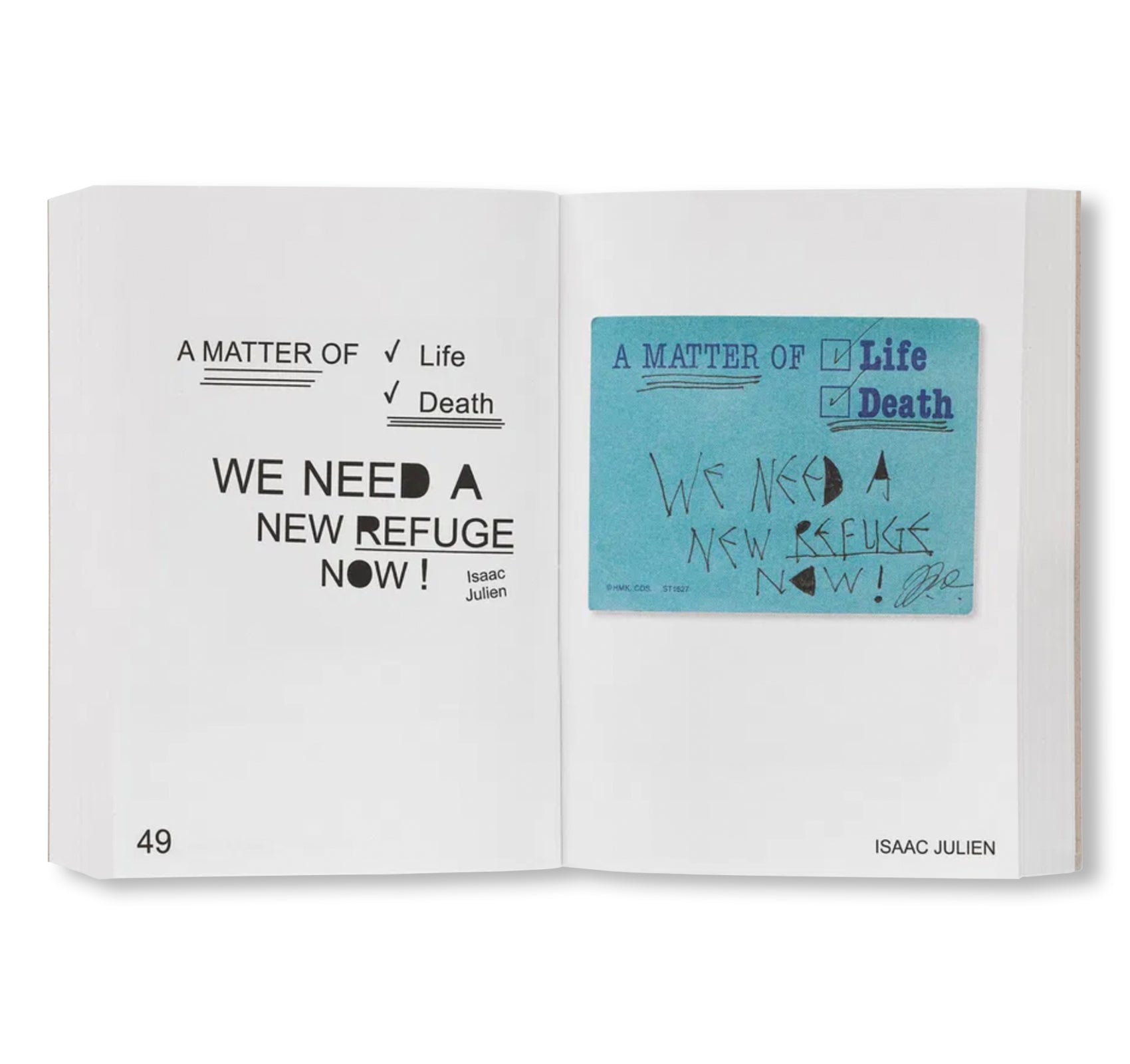 WISH YOU WERE HERE: 111 ARTISTS, 111 NOTES by Hans Ulrich Obrist