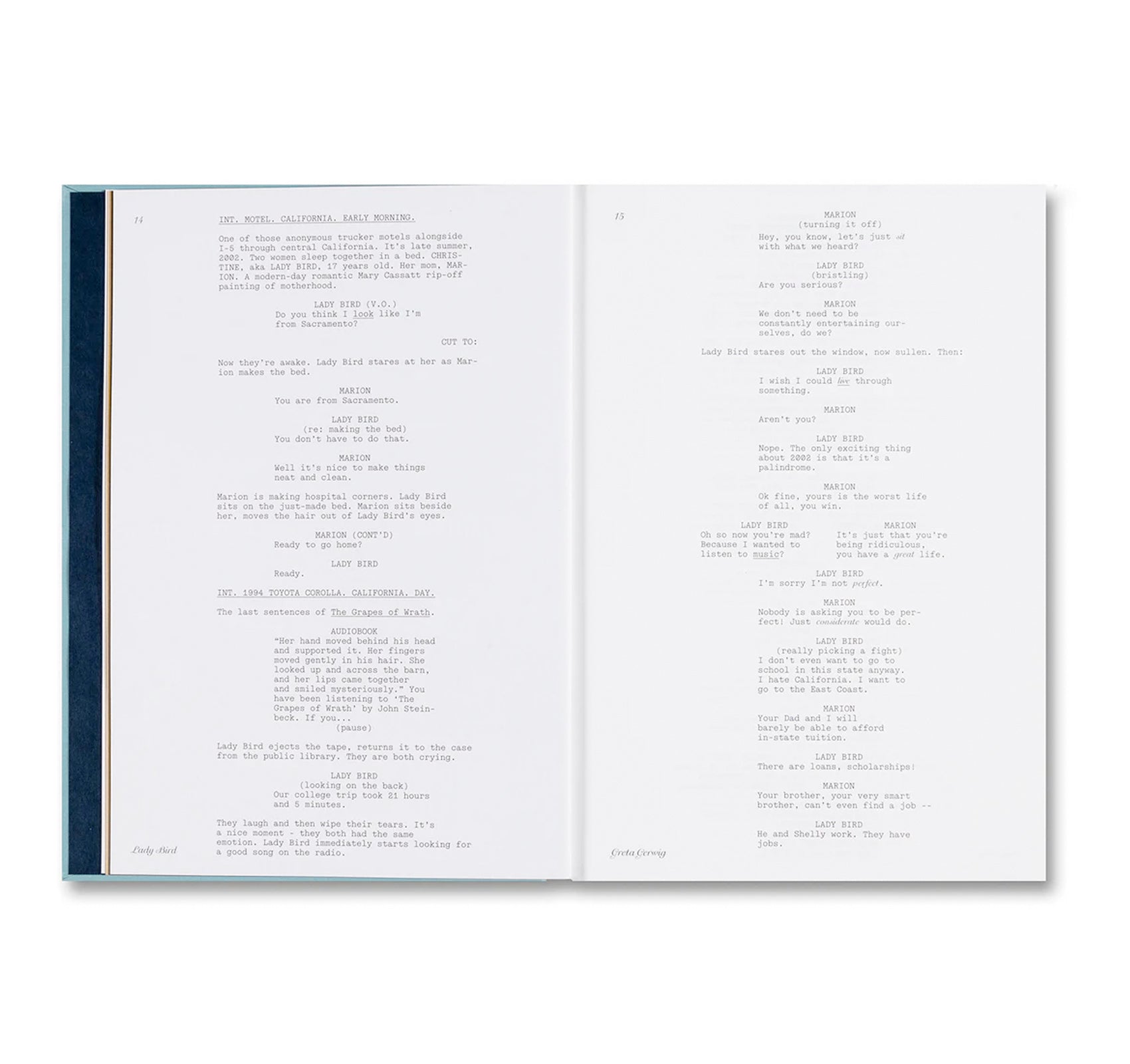 LADY BIRD SCREENPLAY BOOK by Greta Gerwig