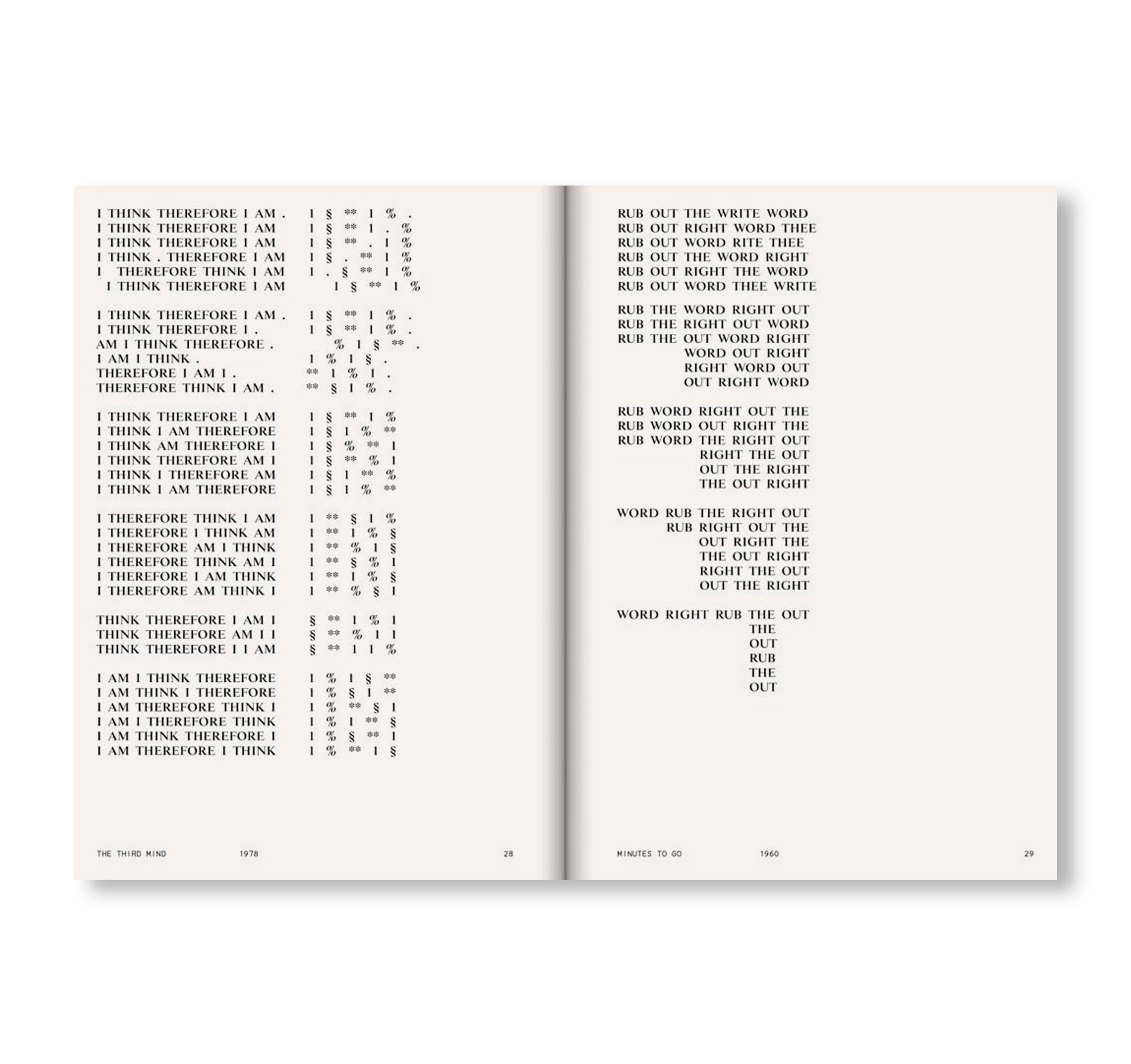 PERMUTATIONS by Brion Gysin