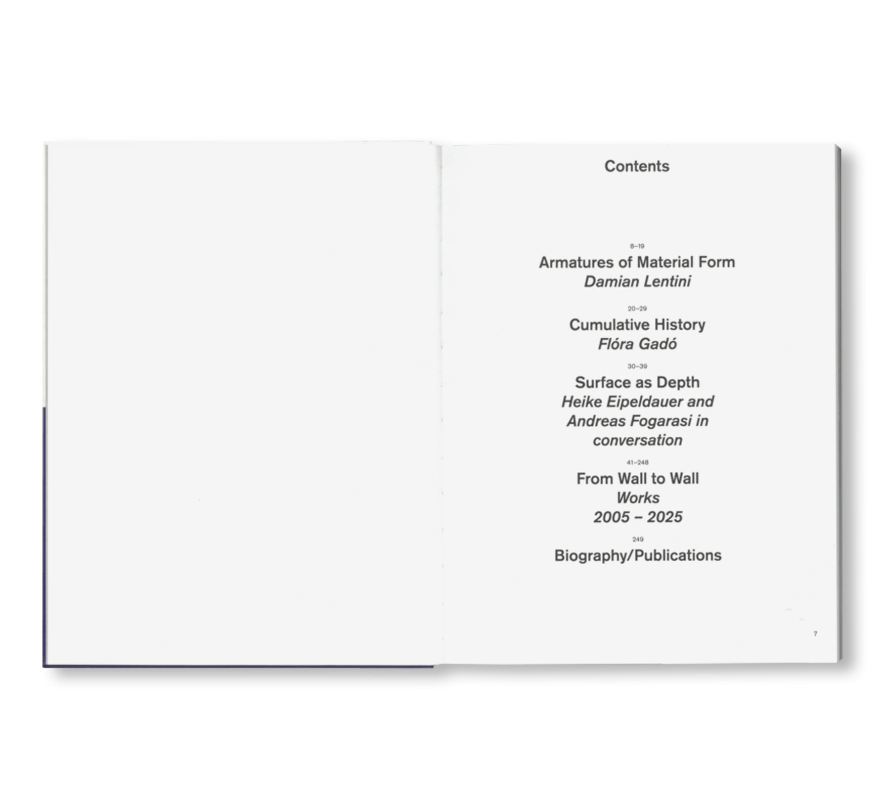 FROM WALL TO WALL: WORKS 2005 – 2025 by Andreas Fogarasi
