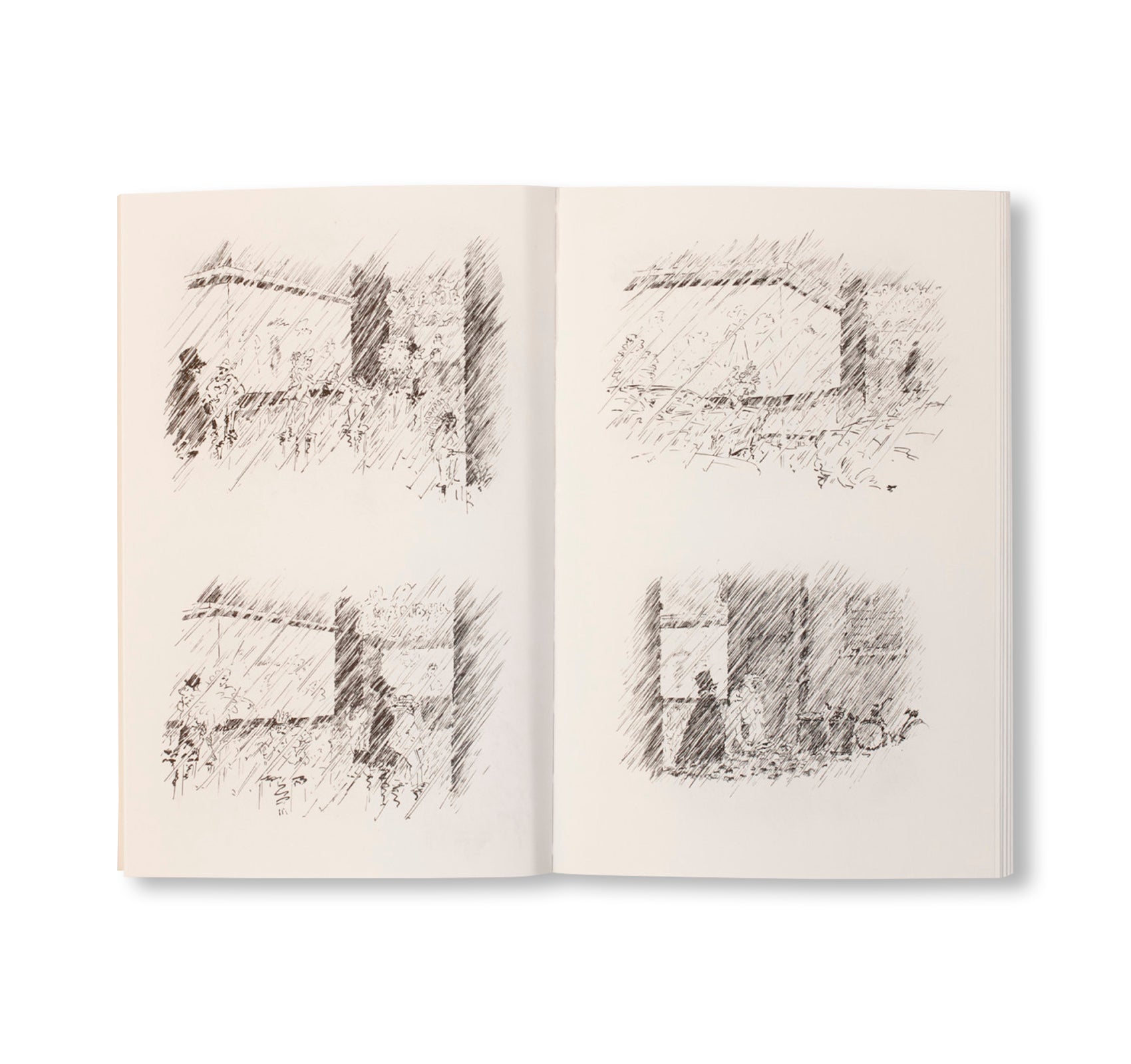 UP AND DOWN TOWN / REGENBÜCHLEIN by David Weiss [REPRINTED EDITION]