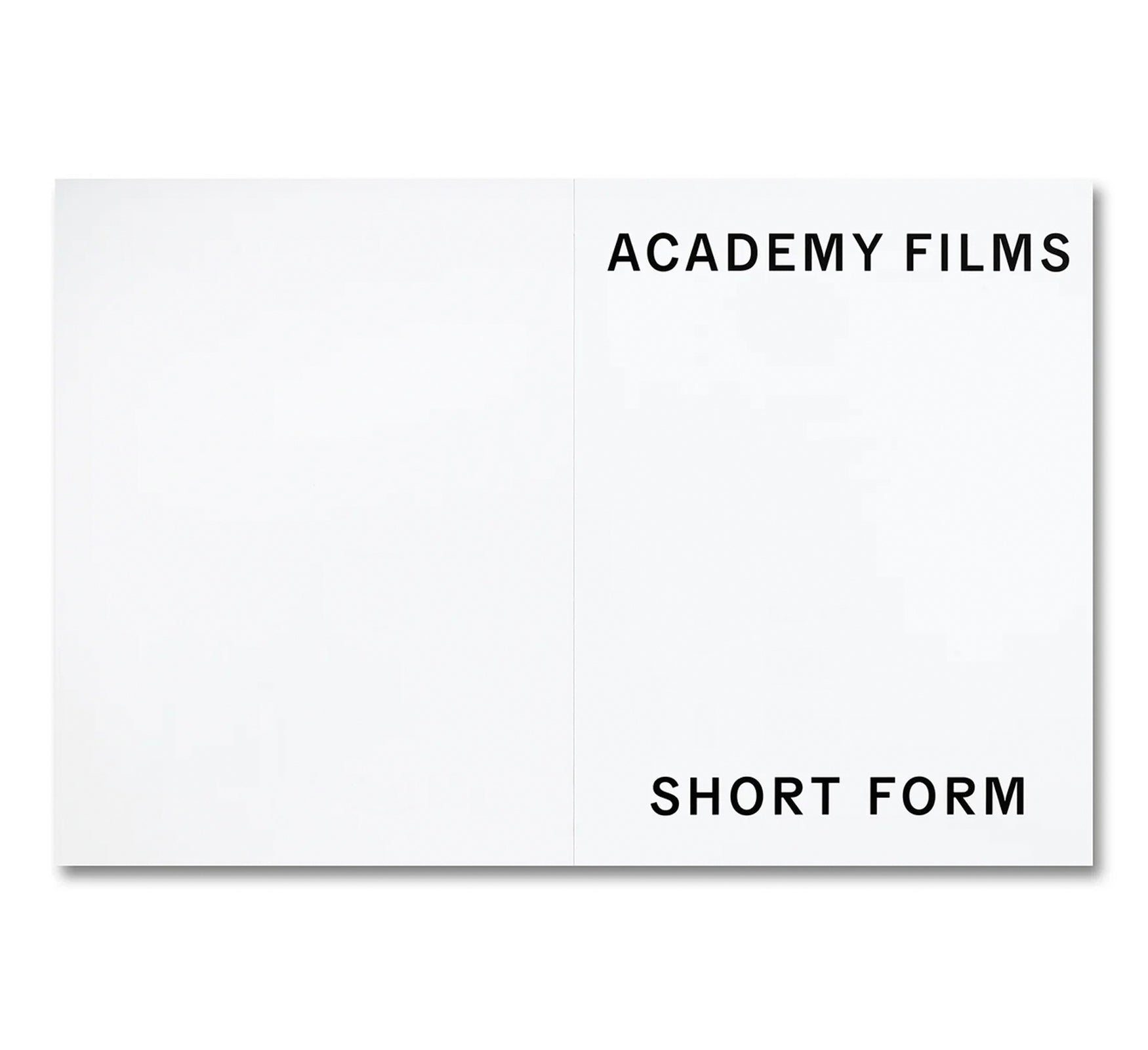 SHORT FORM: 40 YEARS OF MUSIC VIDEOS, ADS, AND THE ART OF MOVING IMAGES by Academy Films