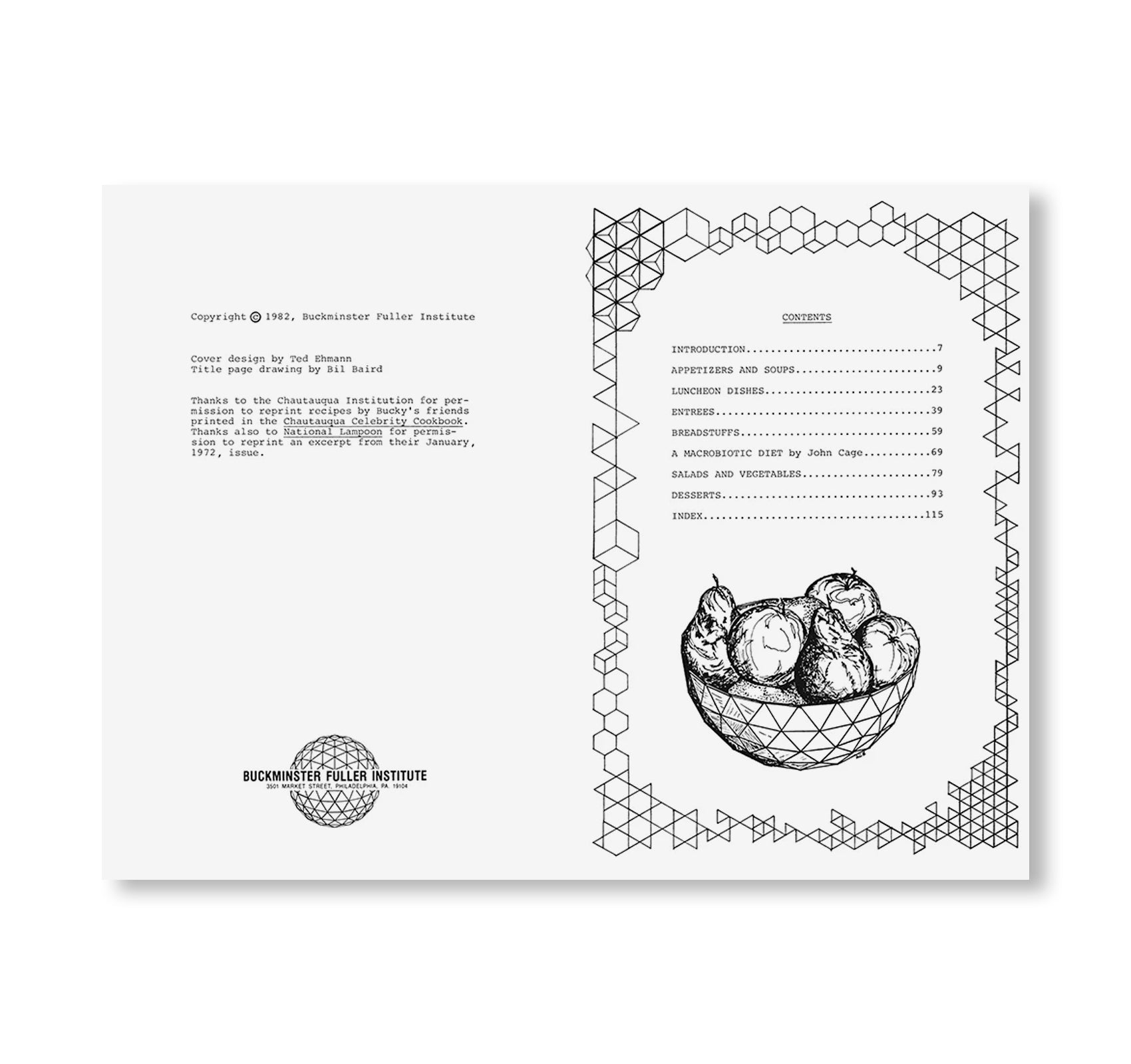 SYNERGETIC STEW: EXPLORATIONS IN DYMAXION DINING [FACSIMILE EDITION]