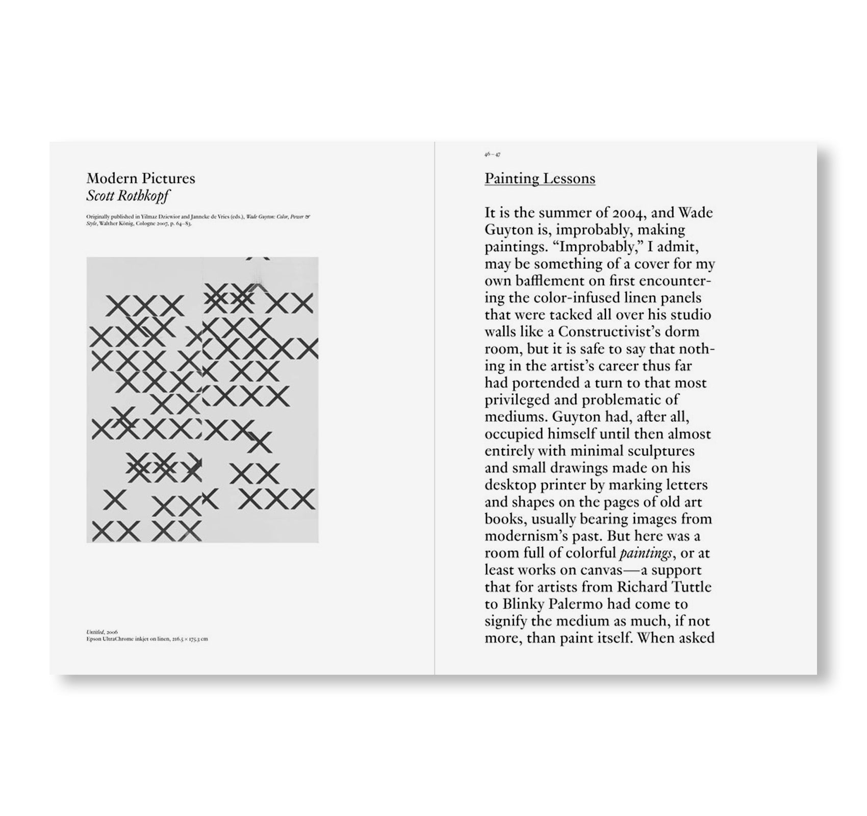 WRITINGS ON WADE GUYTON by Wade Guyton