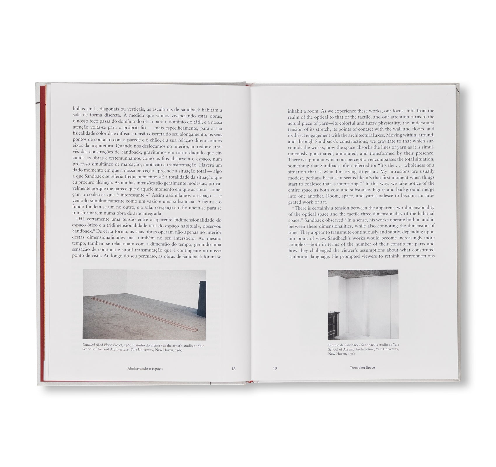 THREADING SPACE by Fred Sandback