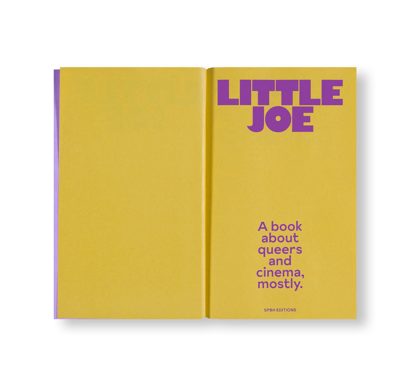 LITTLE JOE: A BOOK ABOUT QUEERS AND CINEMA, MOSTLY