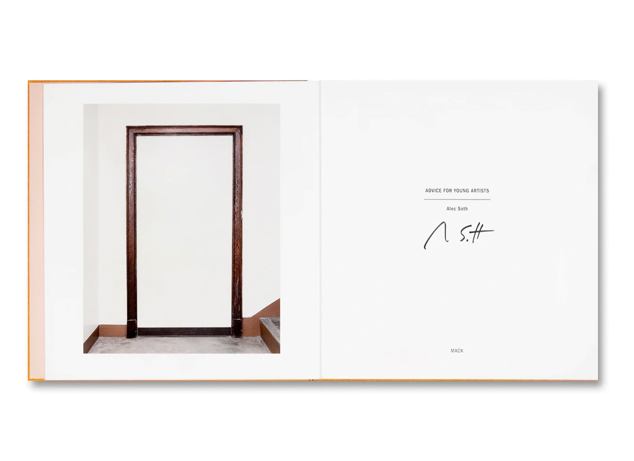 ADVICE FOR YOUNG ARTISTS by Alec Soth [SIGNED]