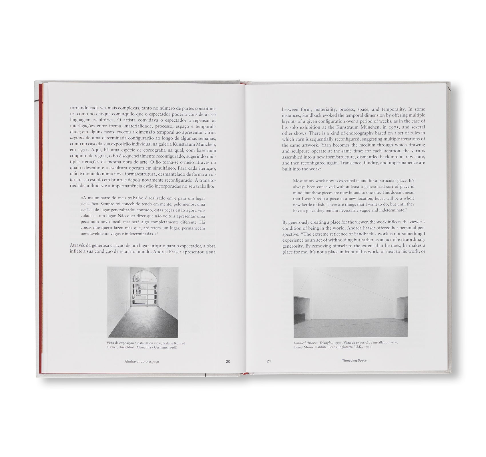 THREADING SPACE by Fred Sandback